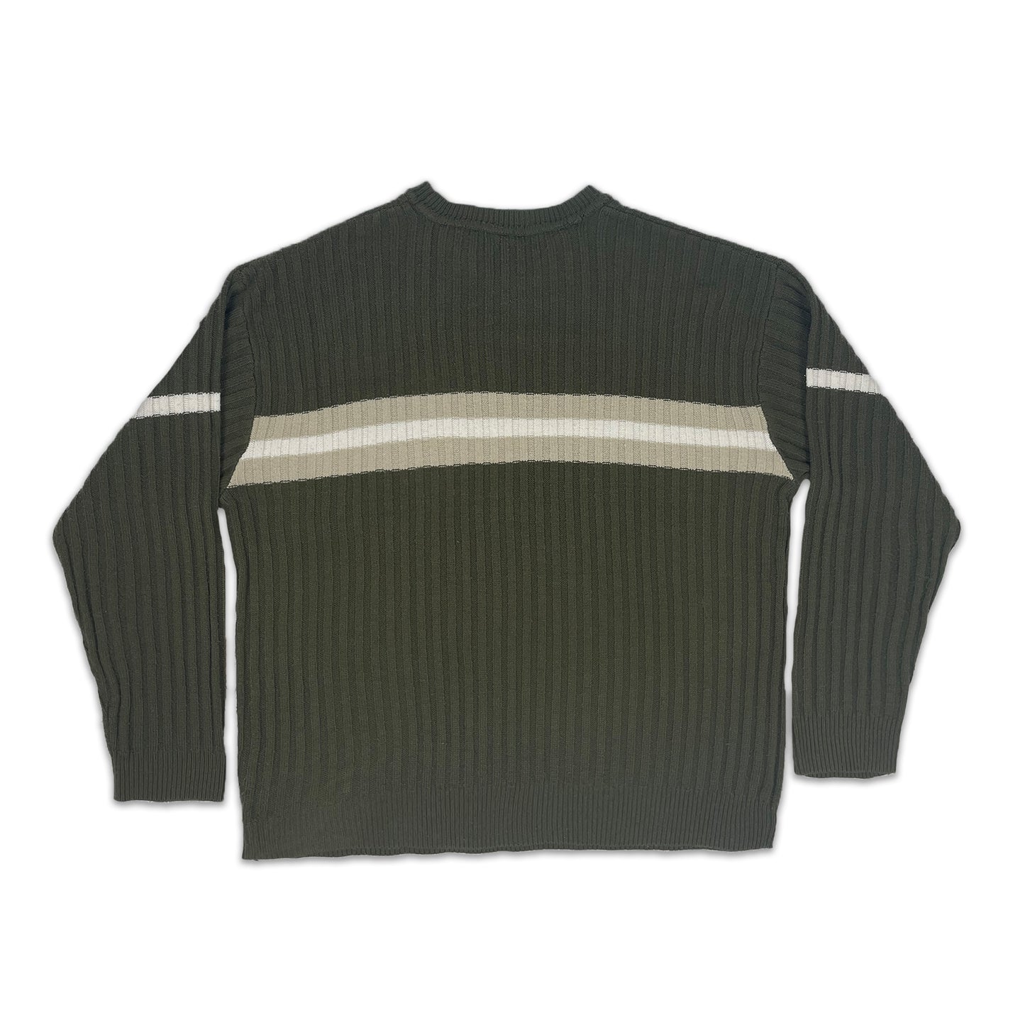 Custard Reclaimed Stripe Jumper | Size X-Large