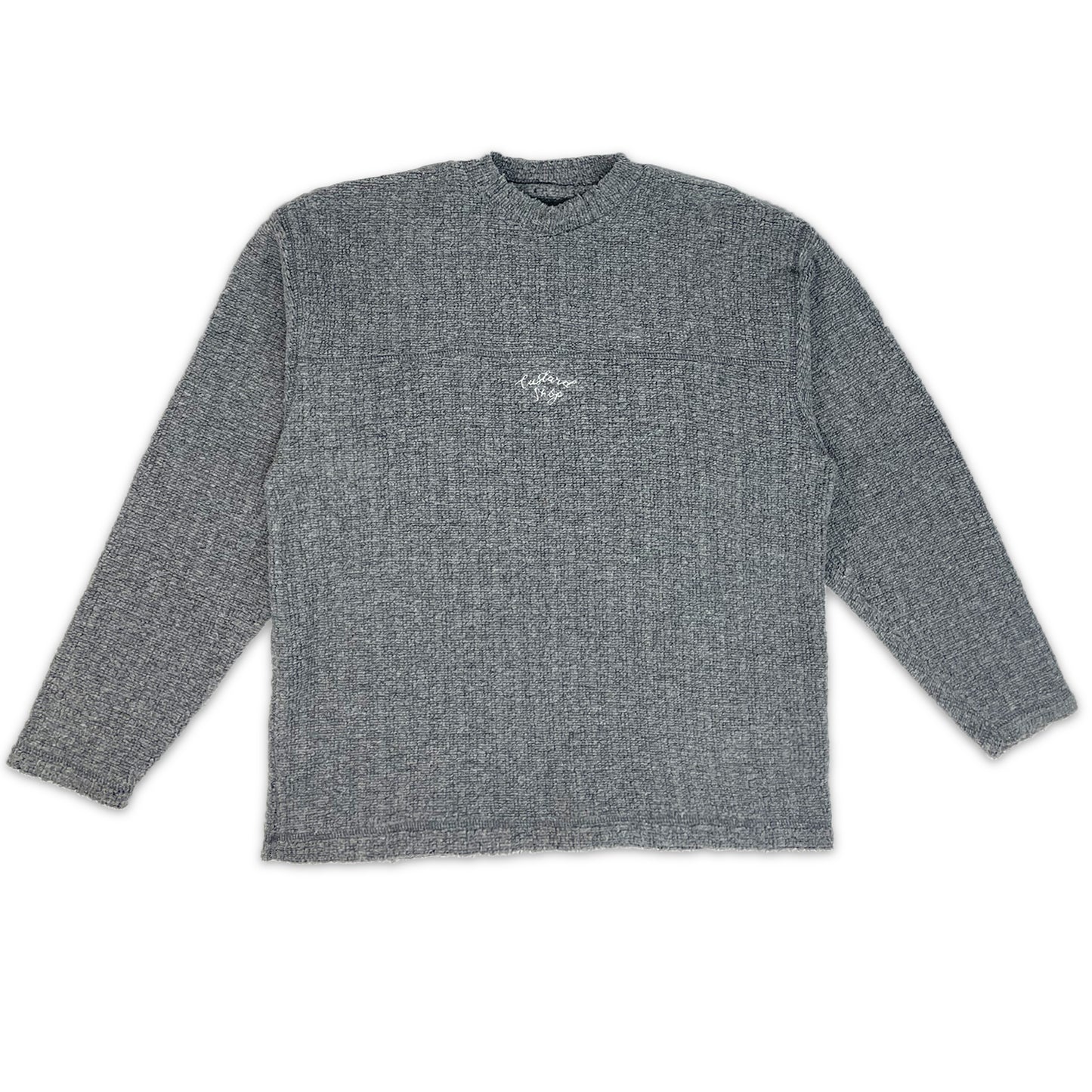 Custard Reclaimed Grey Fleece | Size Medium