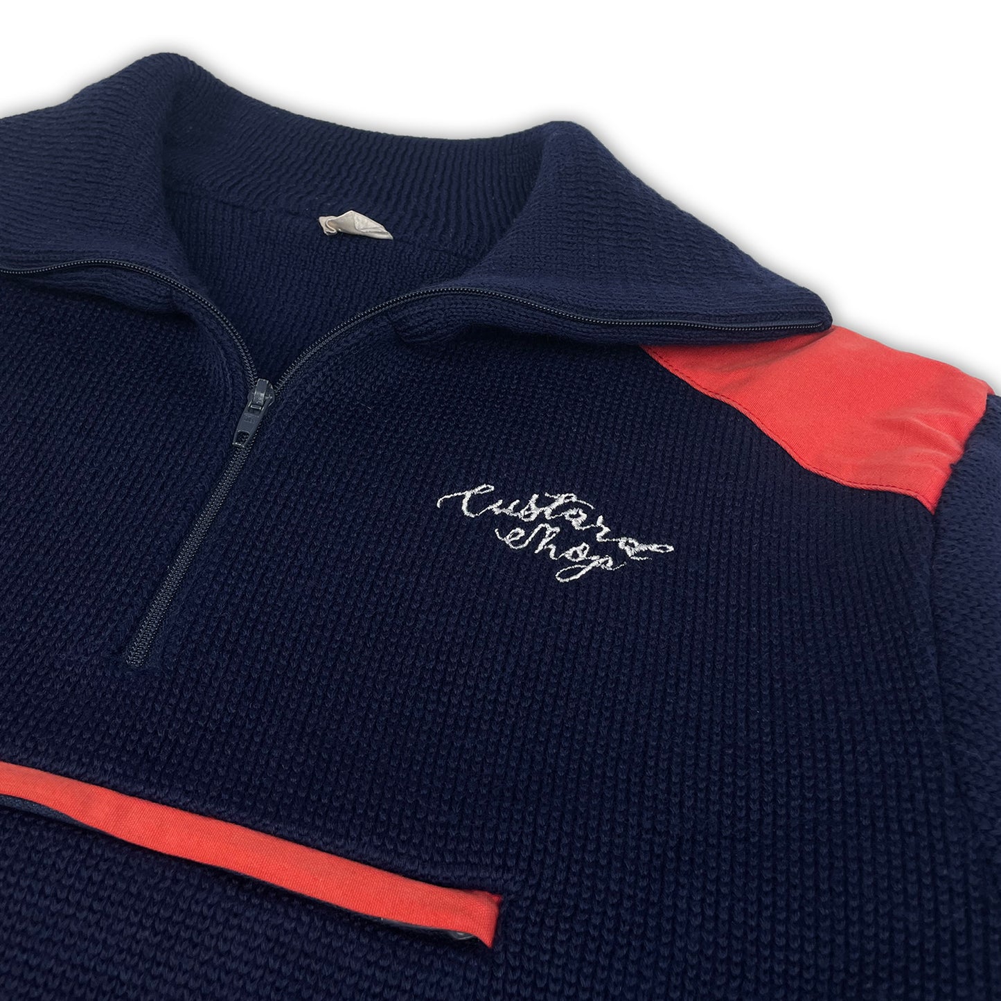 Custard Reclaimed Navy 1/4 Zip | Size Medium