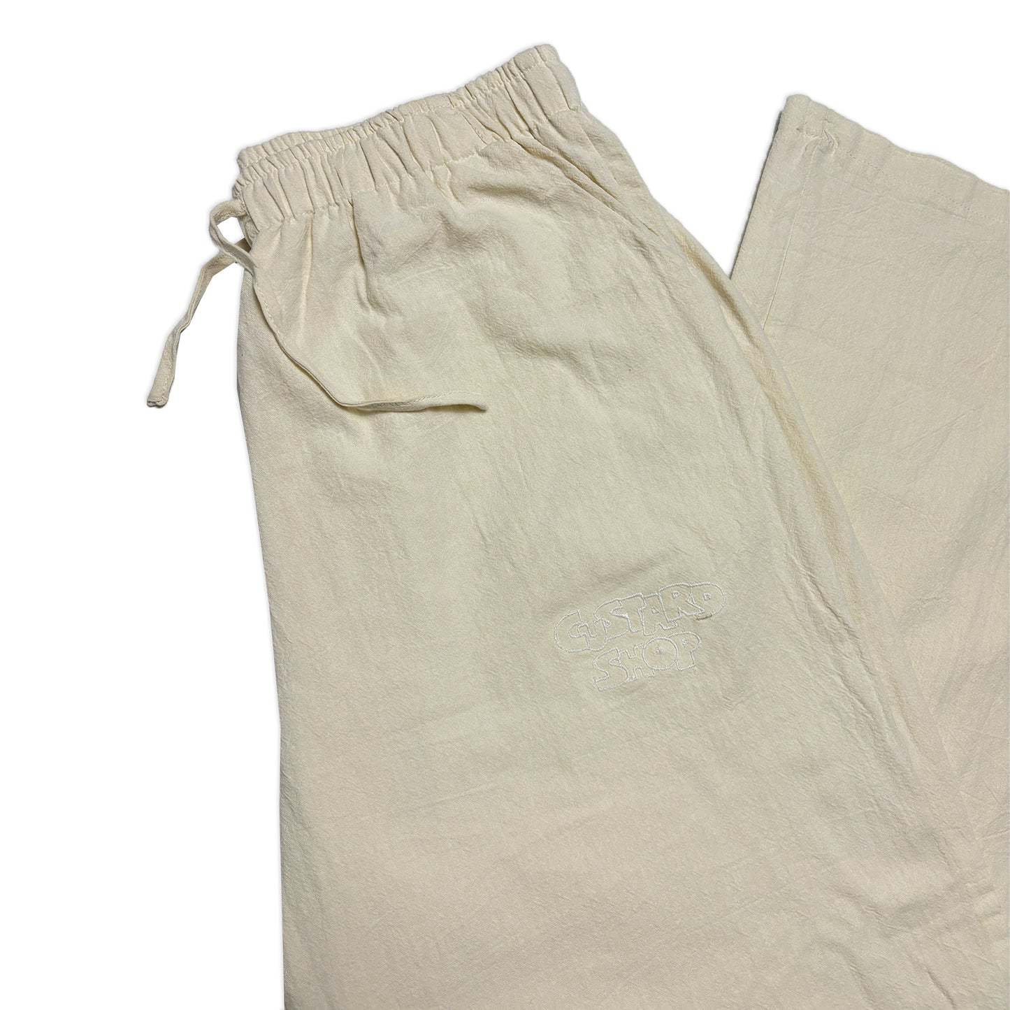 Custard Reclaimed Beige Linen Trouser | Size 32"