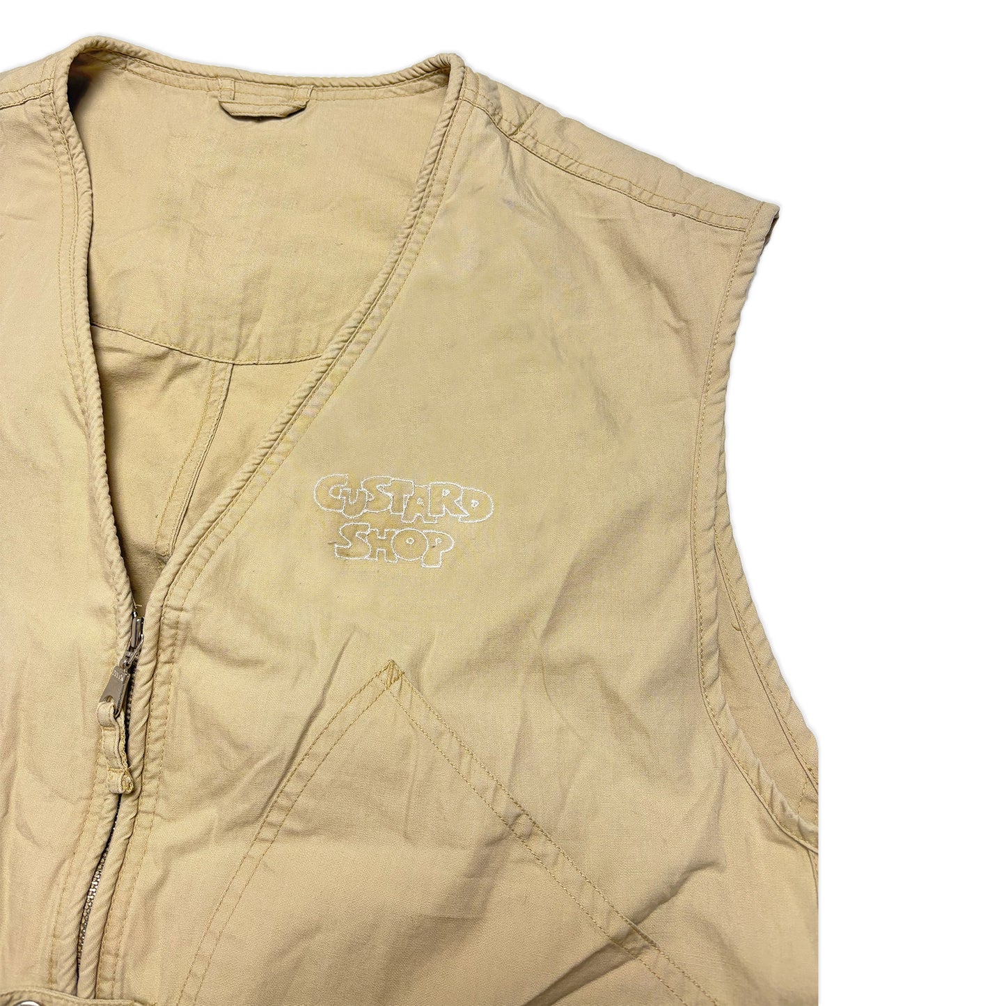Custard Reclaimed Utility Vest | Size Large