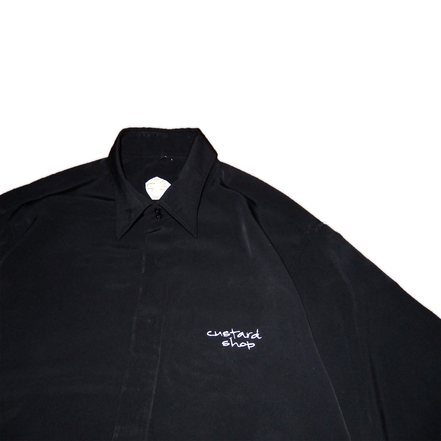 Custard Reclaimed Black Shirt | Size Large
