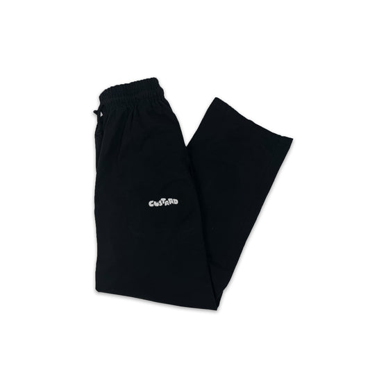 Custard Reclaimed Black Nylon Trousers | Size Large