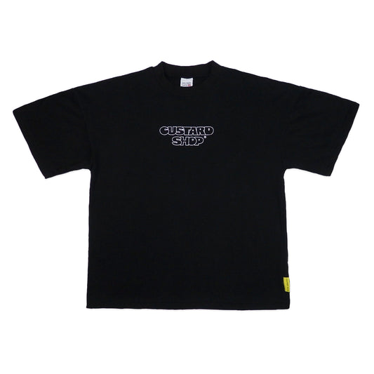 Heavyweight Block Print T-Shirt | Black
