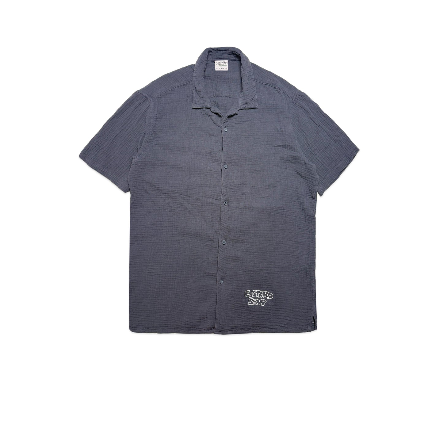Custard Reclaimed Gauze Button Shirt | Size Medium