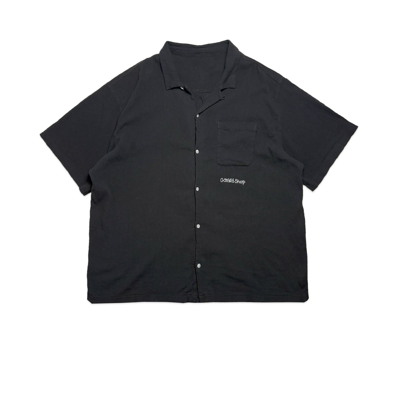 Custard Reclaimed Button Shirt | Size X-Large