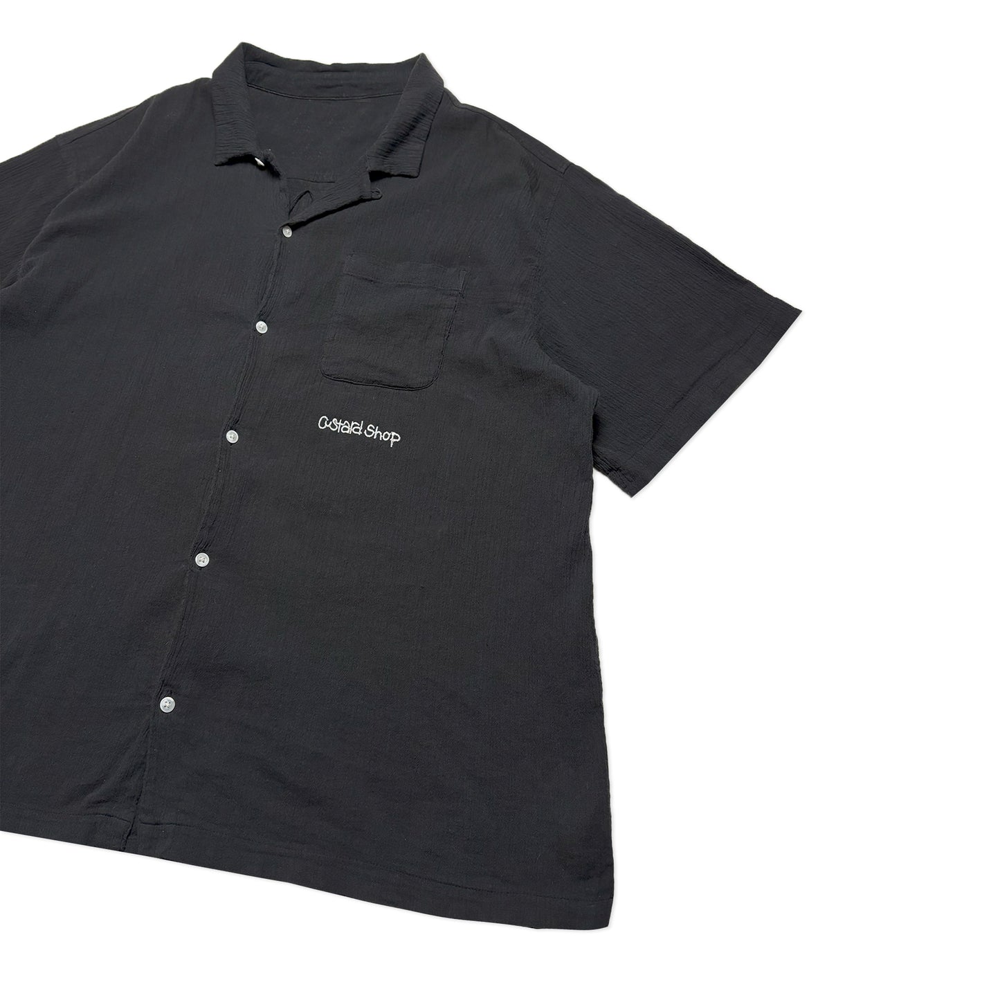 Custard Reclaimed Button Shirt | Size X-Large