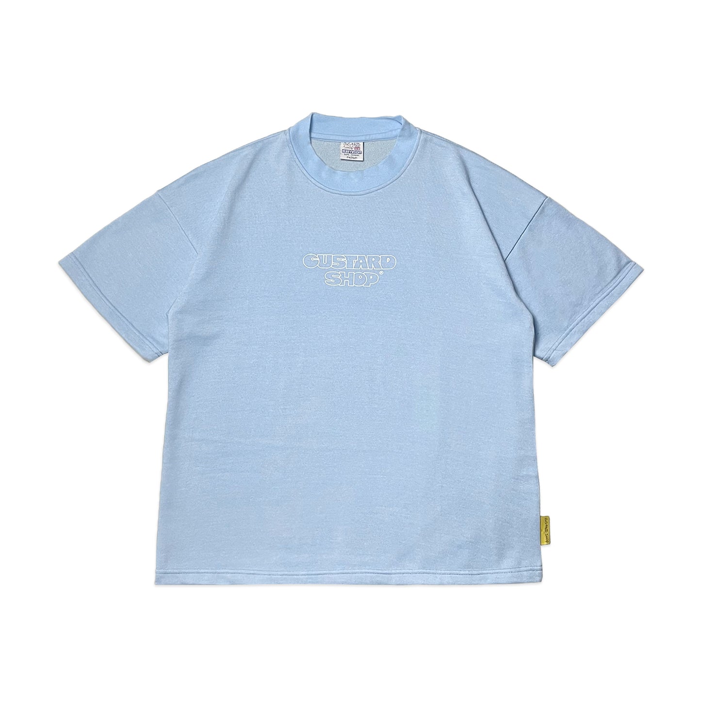 Heavyweight Block Print Boxy T-Shirt | Light Blue