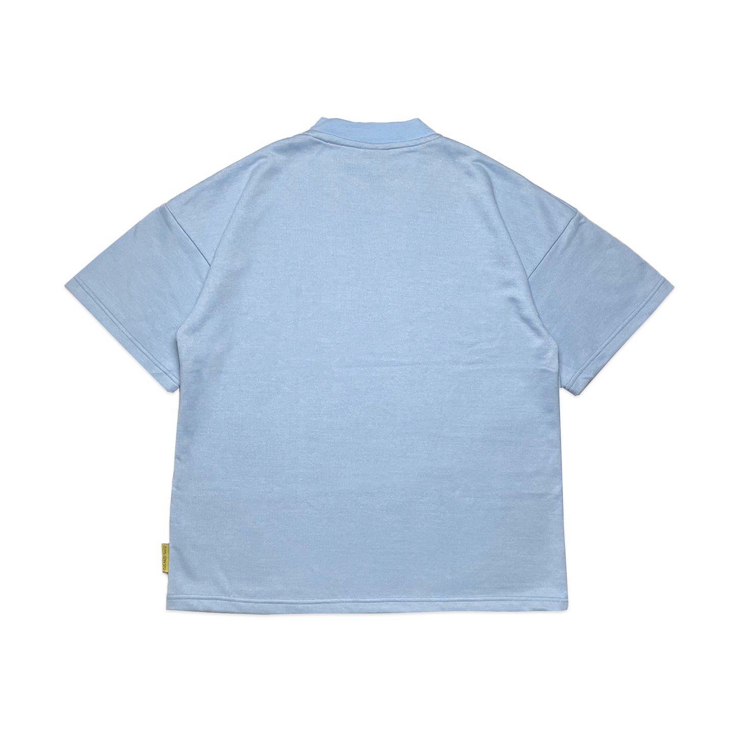 Heavyweight Block Print Boxy T-Shirt | Light Blue