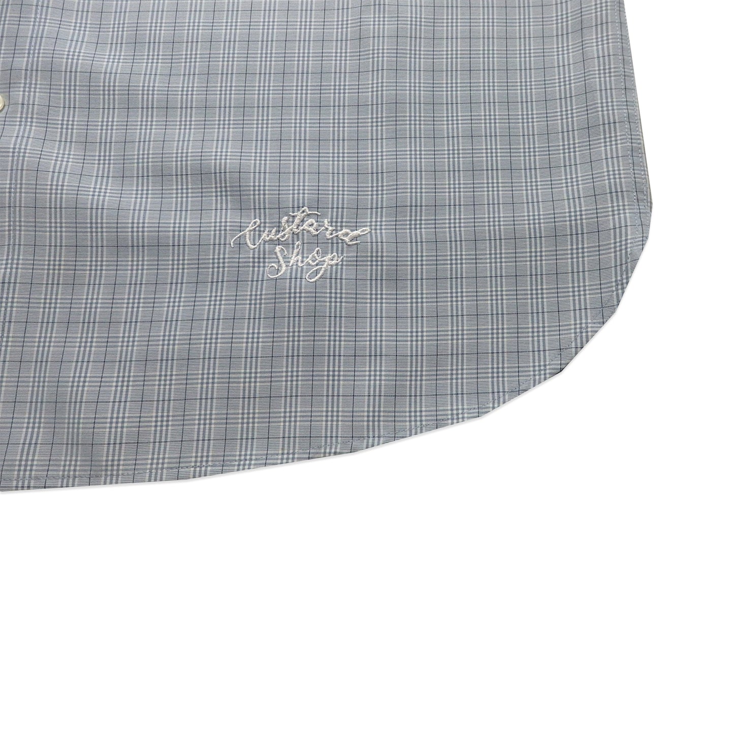 Custard Reclaimed Blue Check Shirt | Size Large/XL