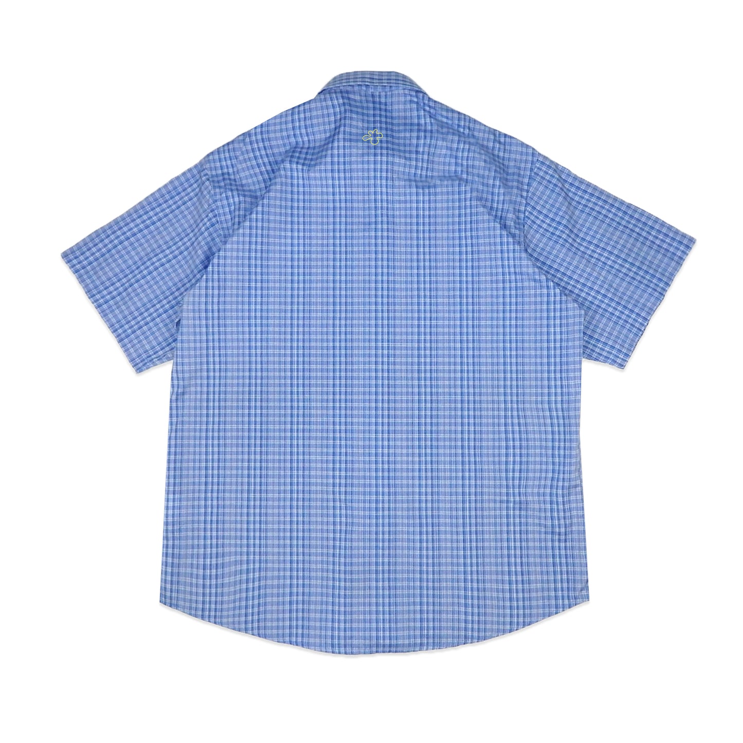 Custard Reclaimed Blue Check Shirt | Size Large