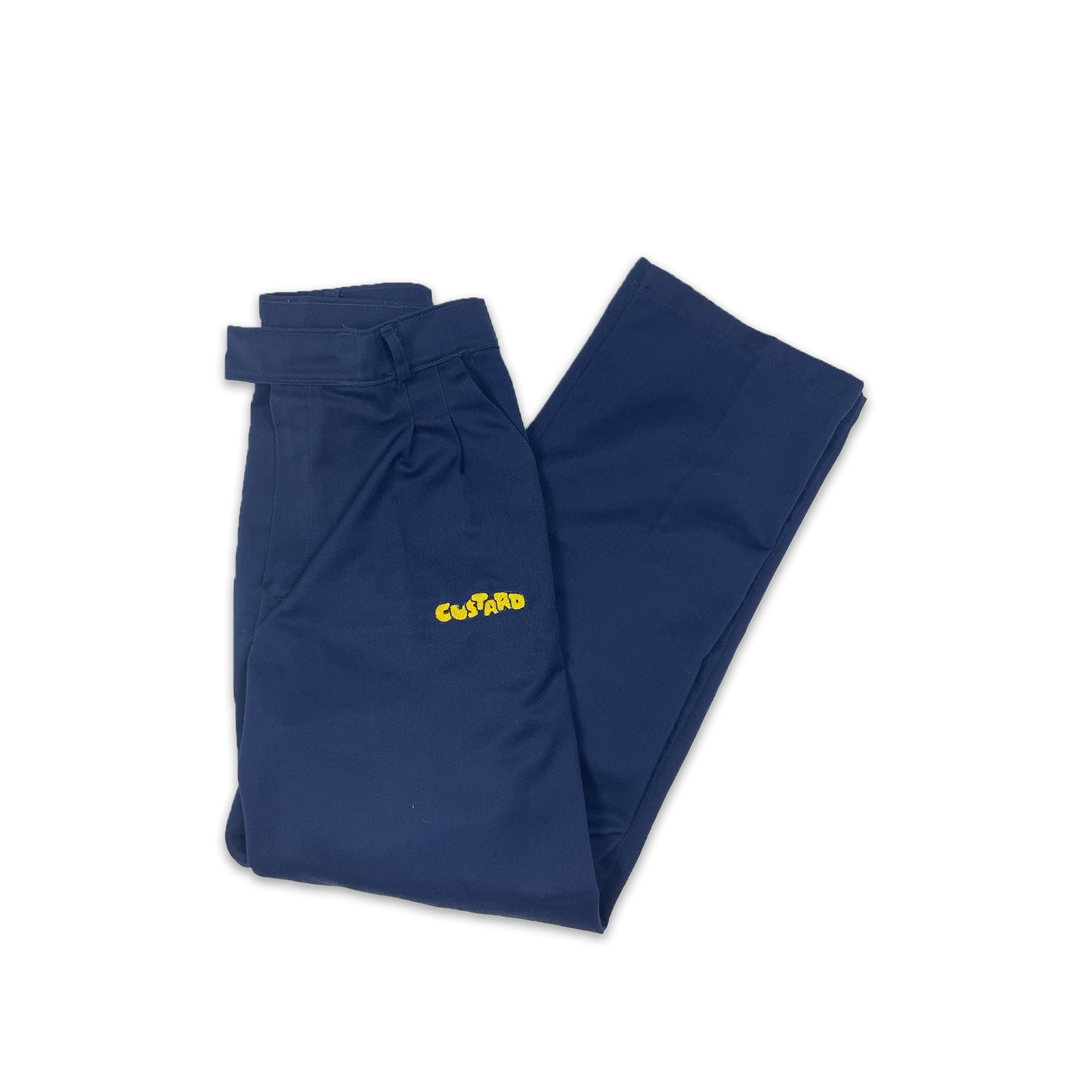 Custard Reclaimed Navy Cargo Trousers | Size 30"