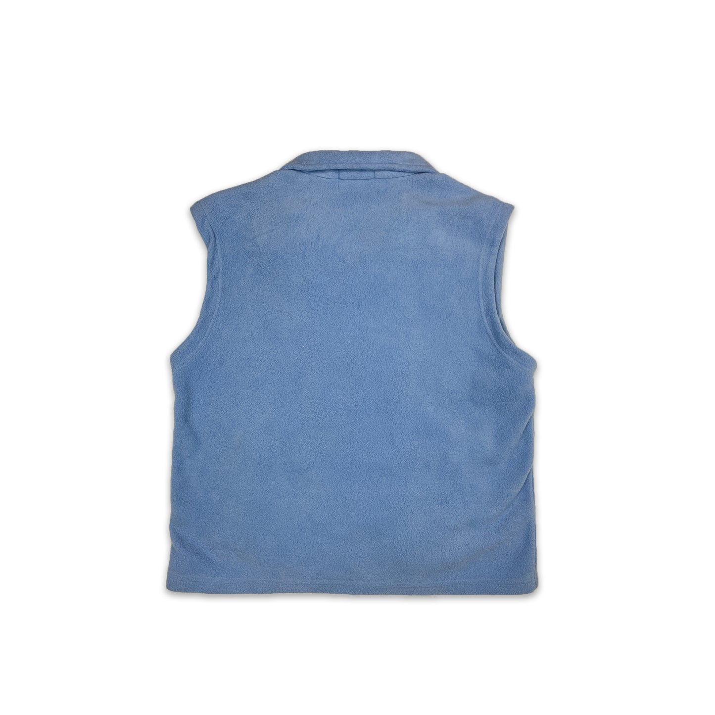 Custard Reclaimed Baby Blue Gilet Fleece | Size Large