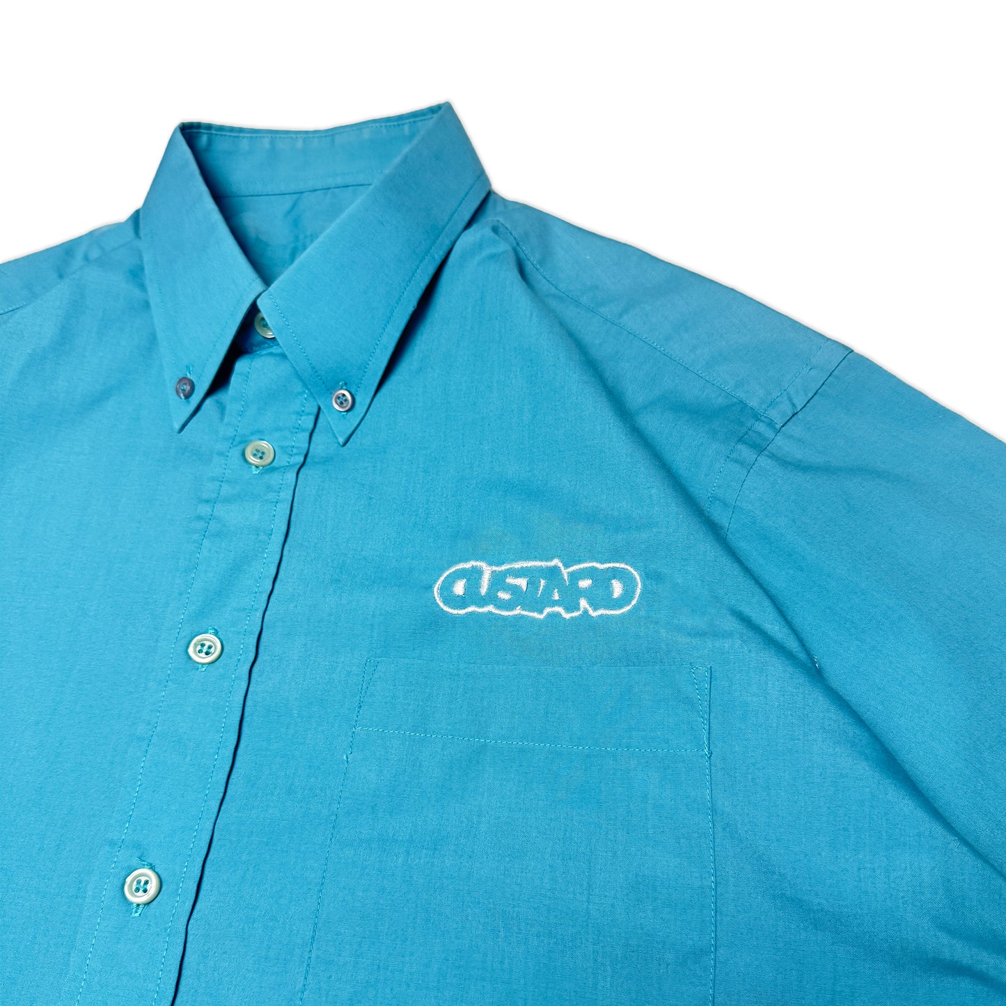 Custard Reclaimed Button Shirt | Size Large