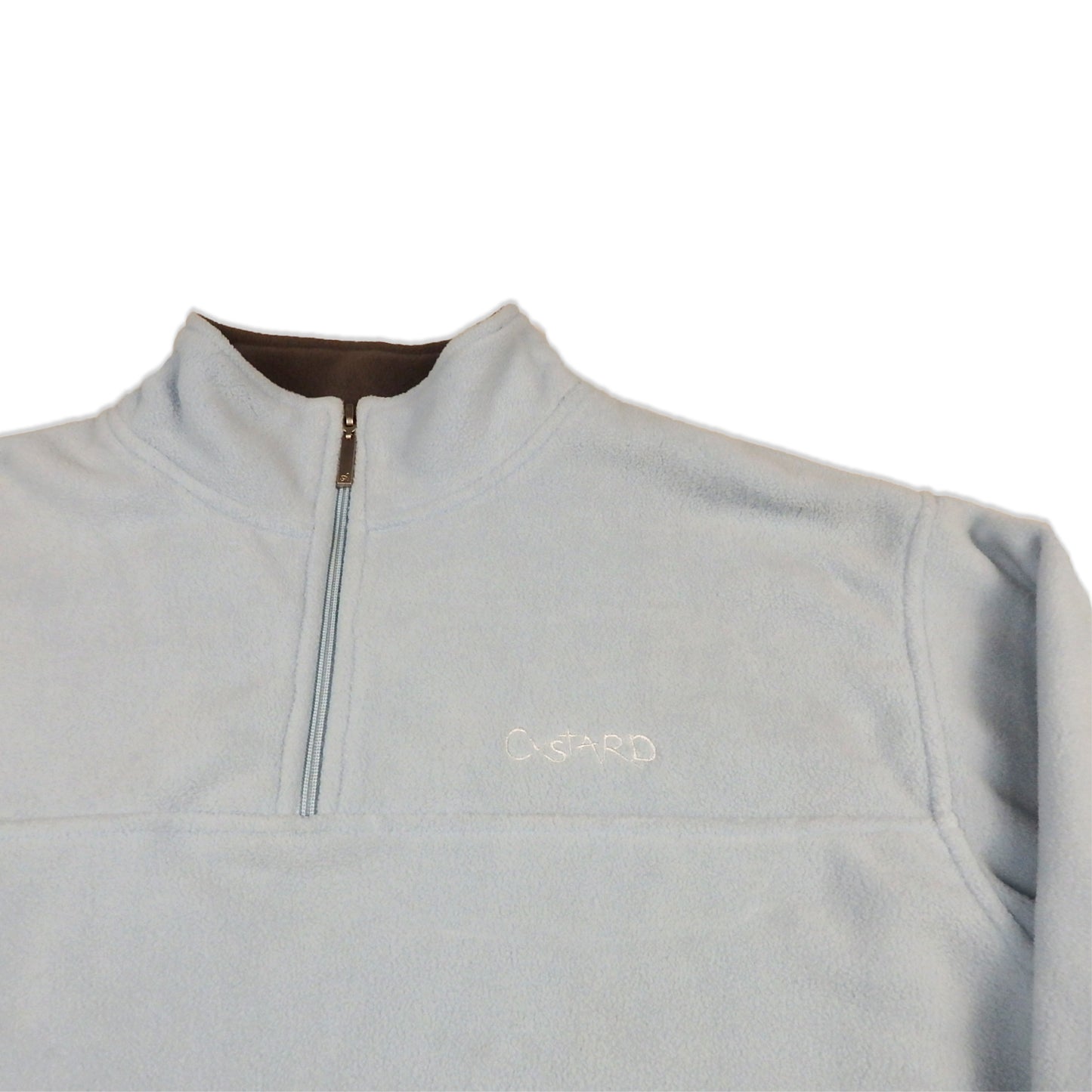 Custard Reclaimed Blue 1/4 Zip Jumper | Size Medium