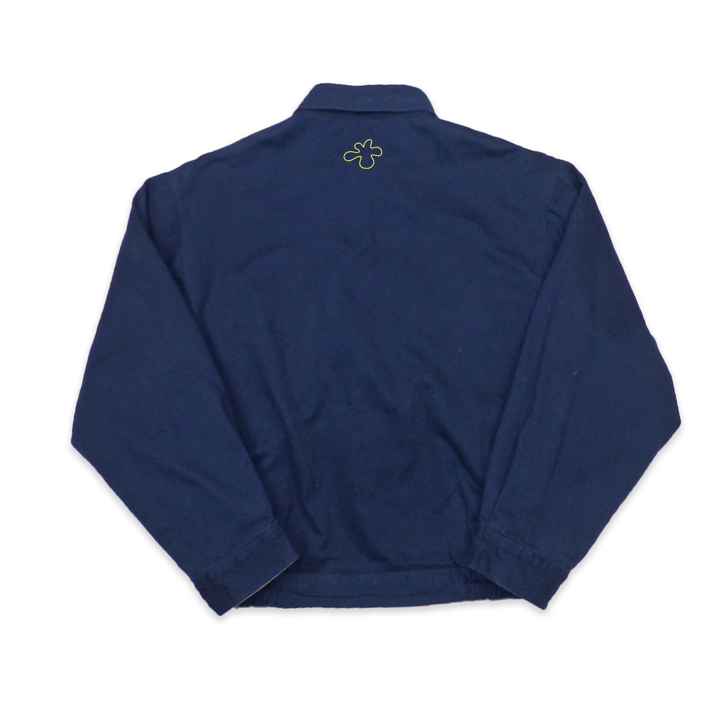 Custard Reclaimed Navy Bomber Jacket | Size XL