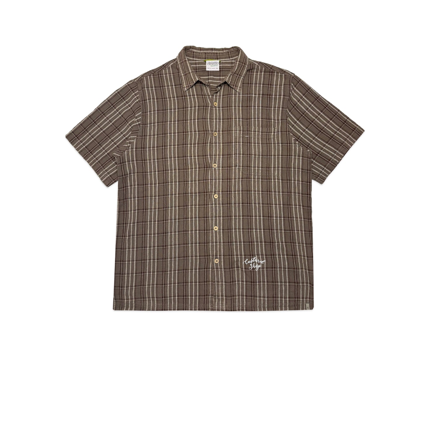 Custard Reclaimed Pattern Shirt | Size Large