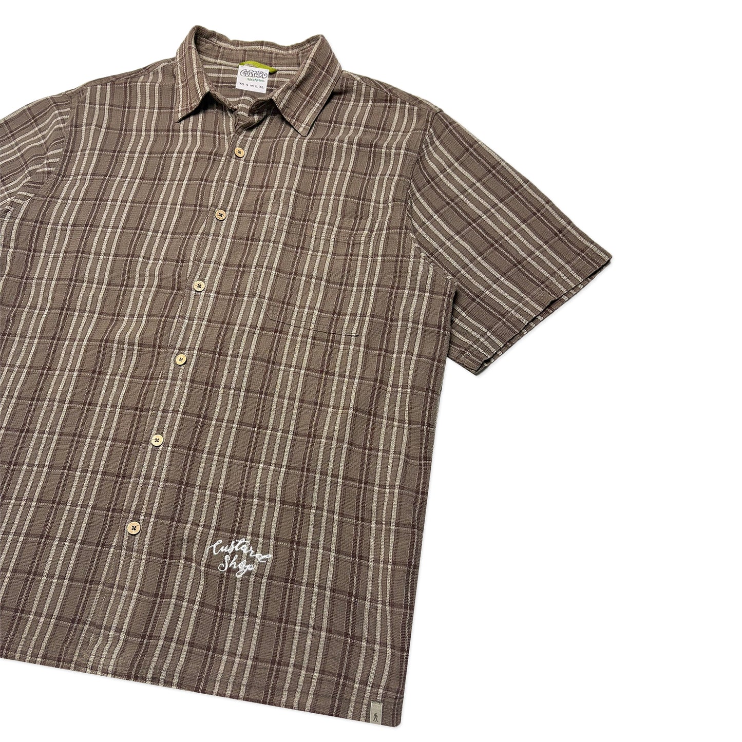 Custard Reclaimed Pattern Shirt | Size Large