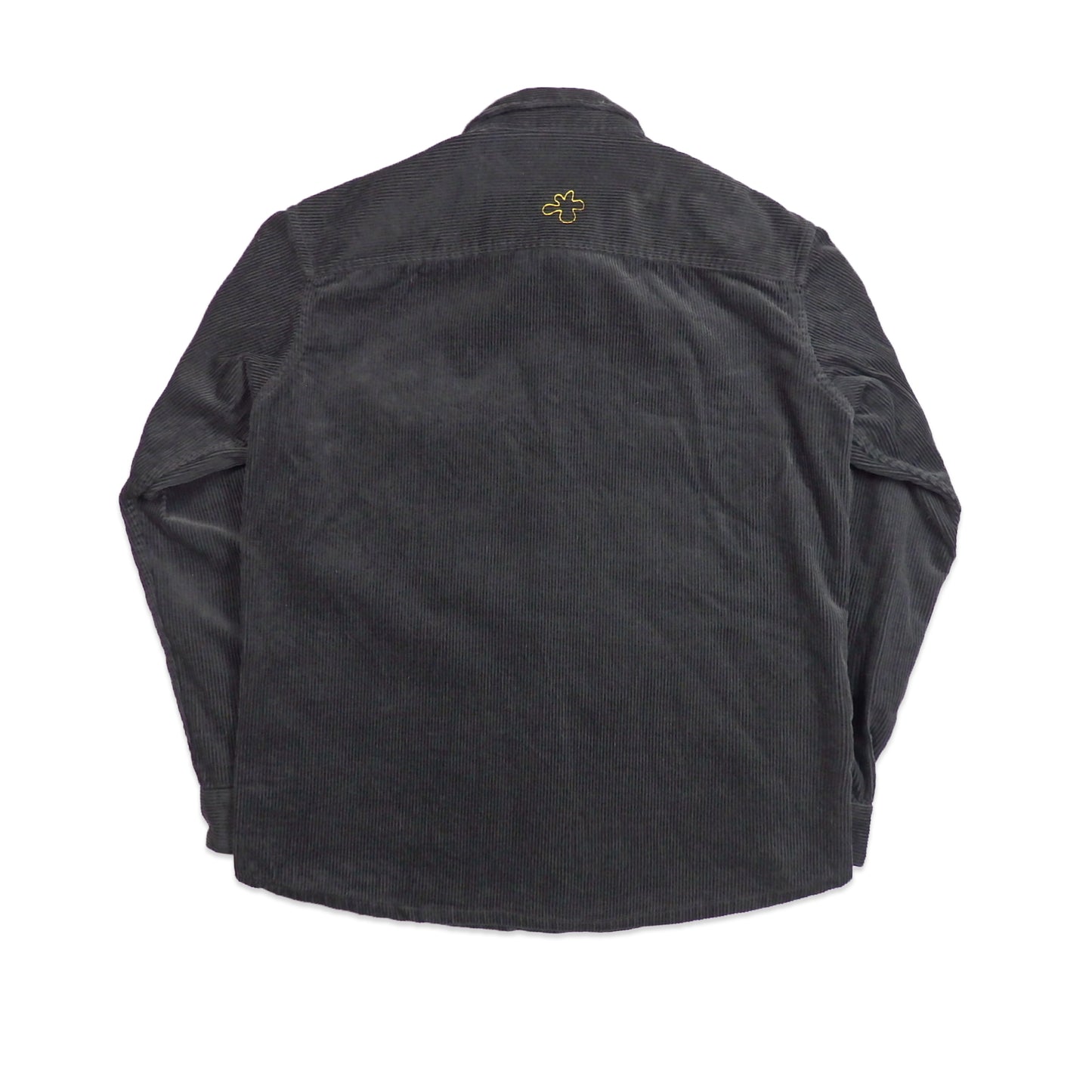 Custard Reclaimed Black Corduroy Overshirt | Size Medium