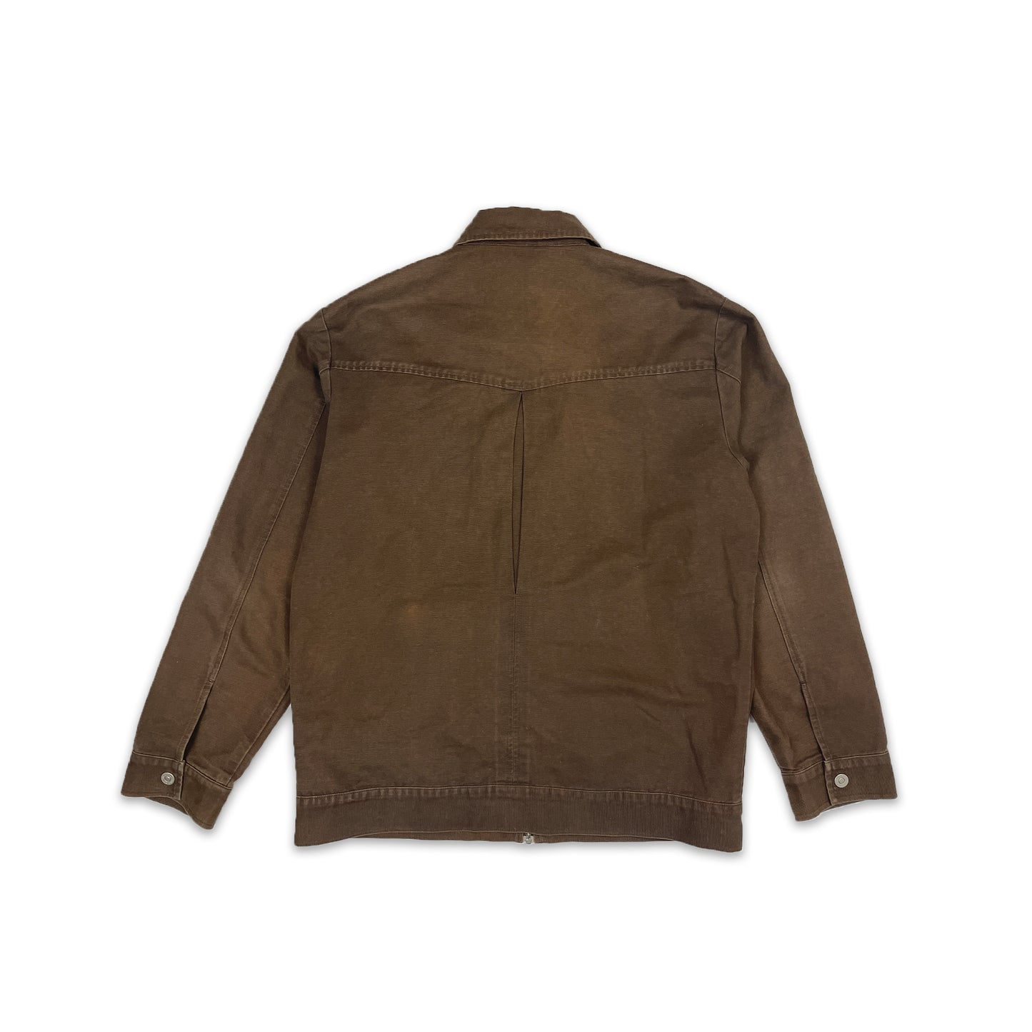 Custard Reclaimed Brown Full Zip Chore Jacket | Size Large