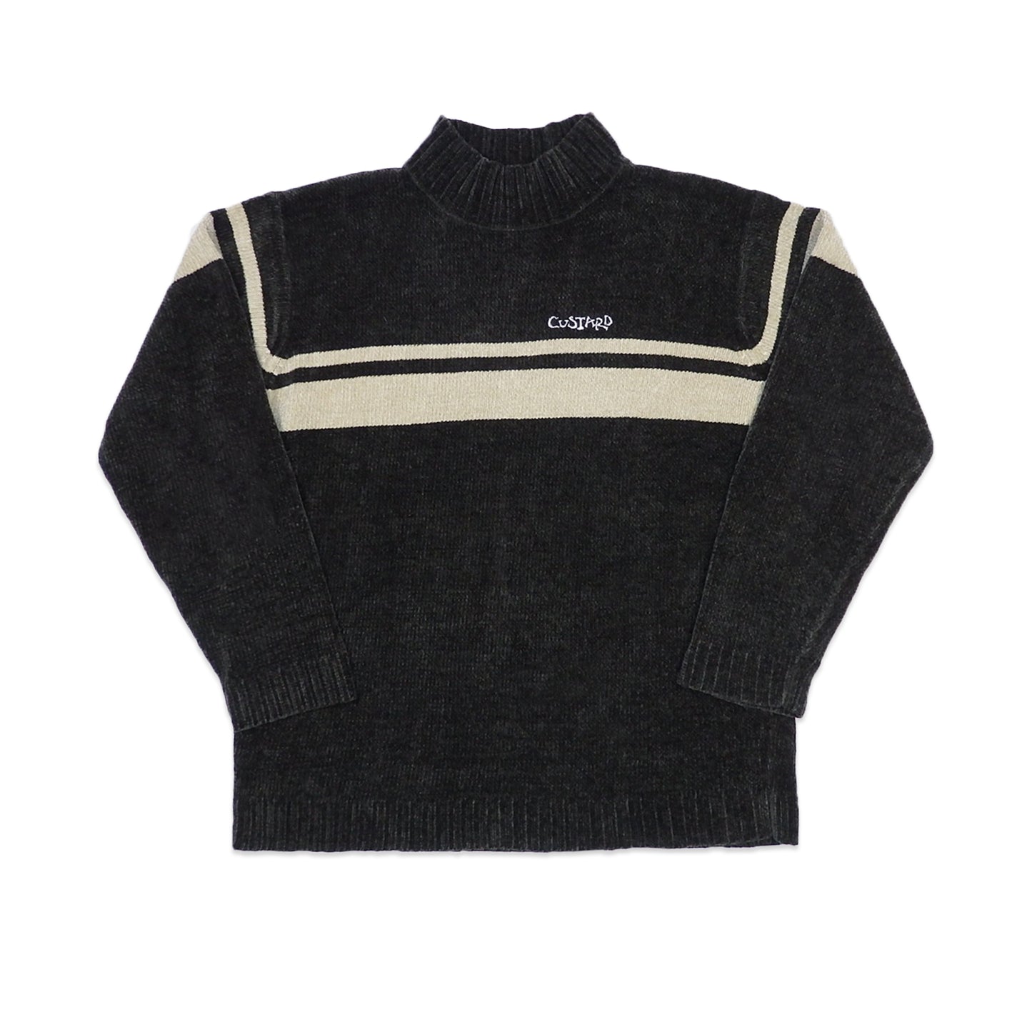 Custard Reclaimed High Neck Jumper | Size Medium