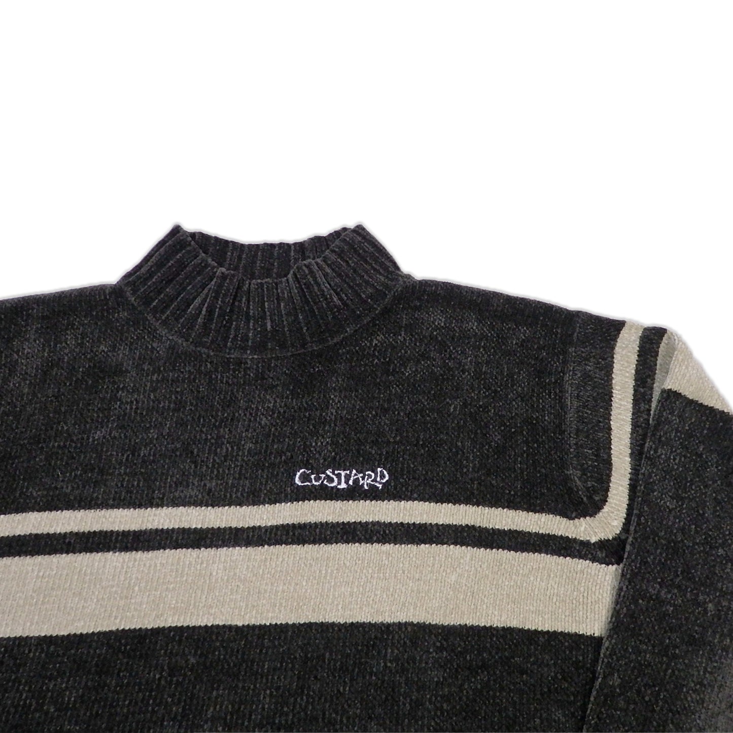 Custard Reclaimed High Neck Jumper | Size Medium