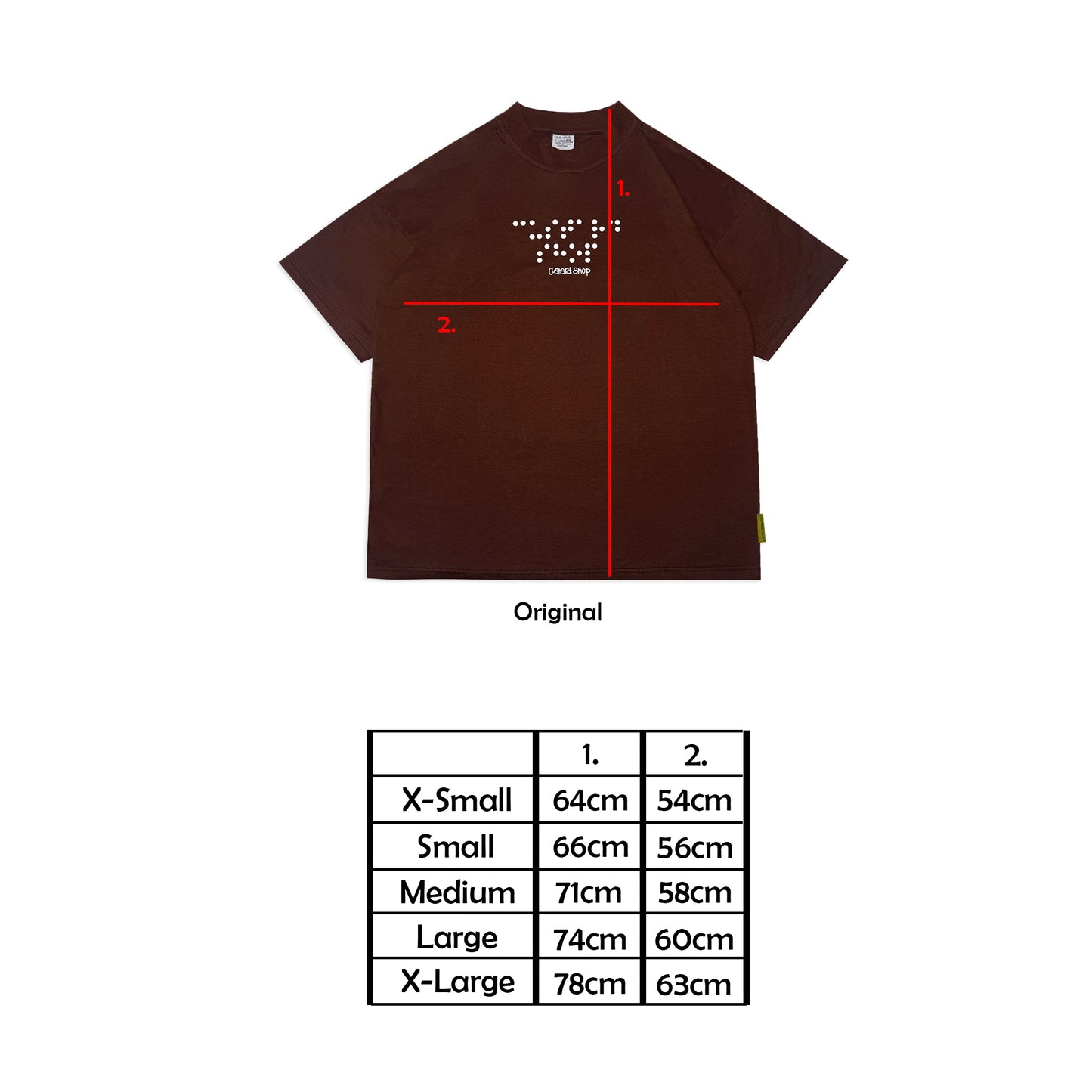 Lightweight Braille T-Shirt | Brown