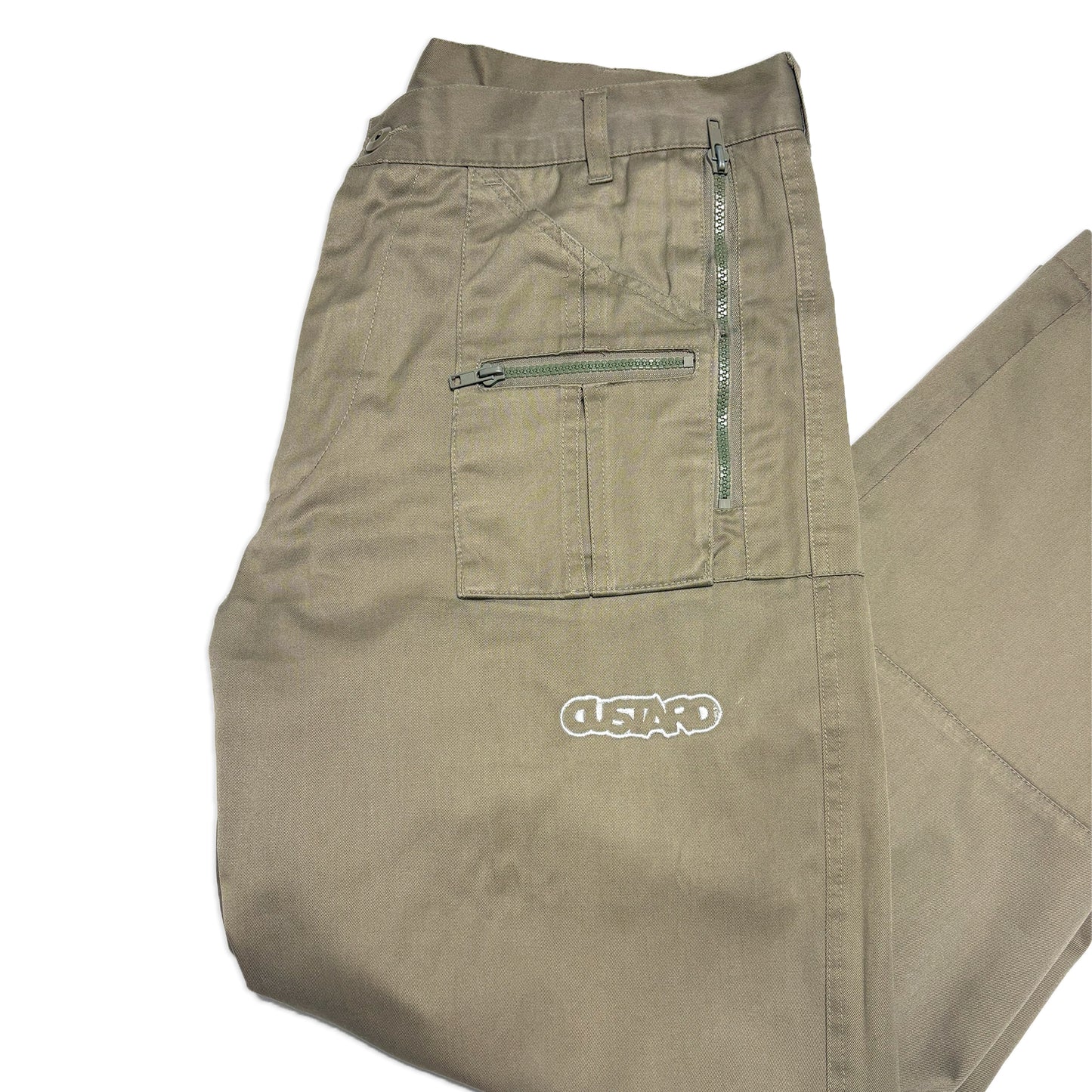 Custard Reclaimed Cargo Trouser | Size Medium