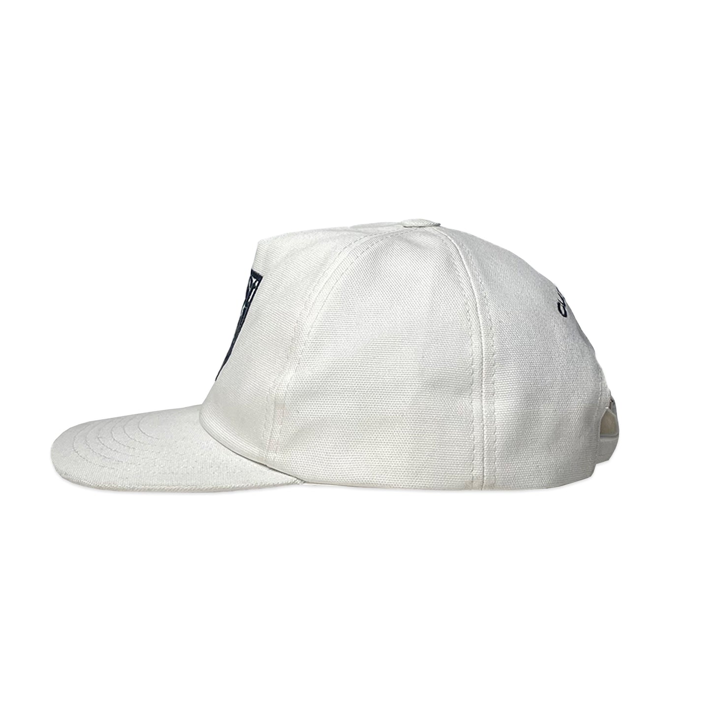 Canvas White 6 Panel Spellout Cap