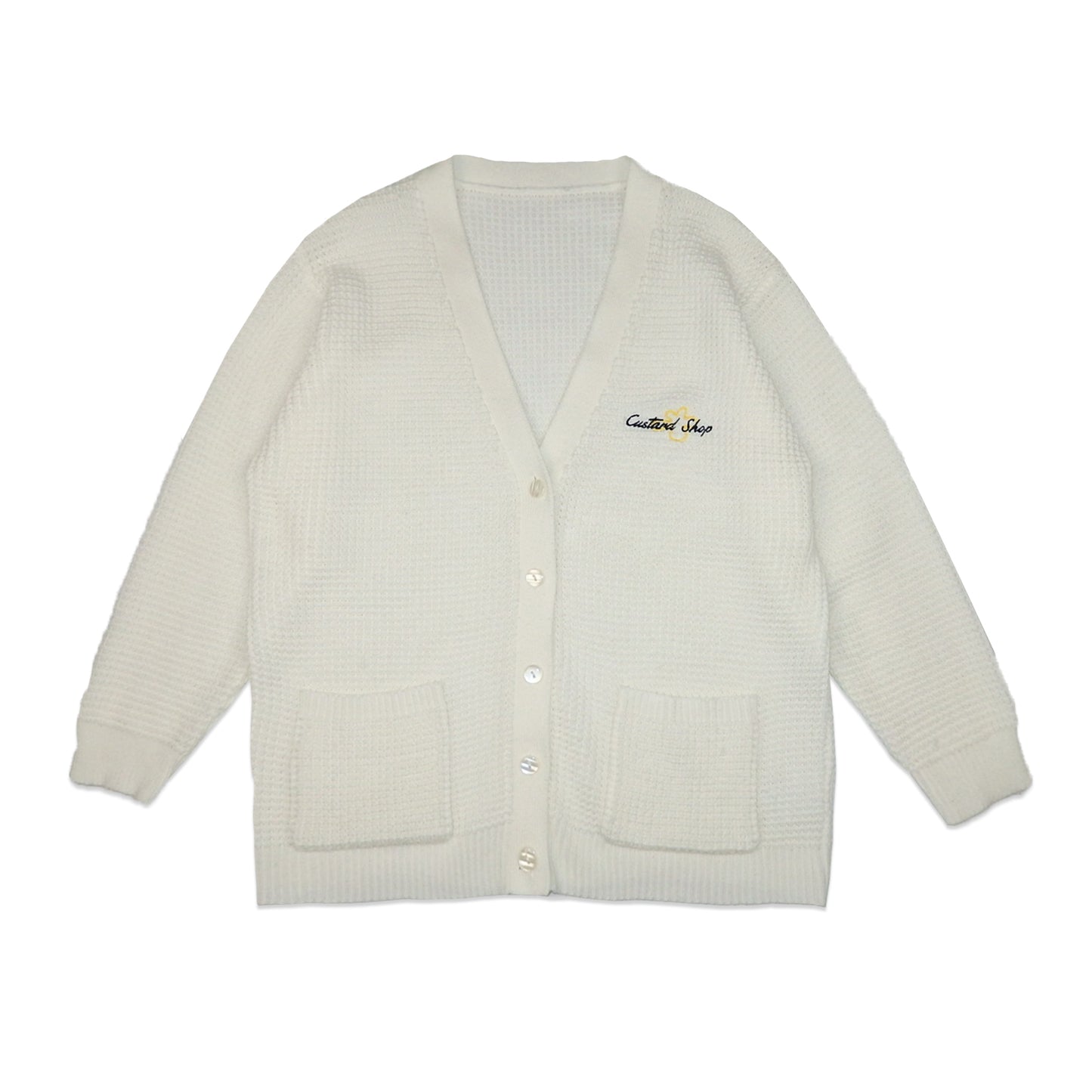 Custard Reclaimed Cream Cardigan | Size Medium