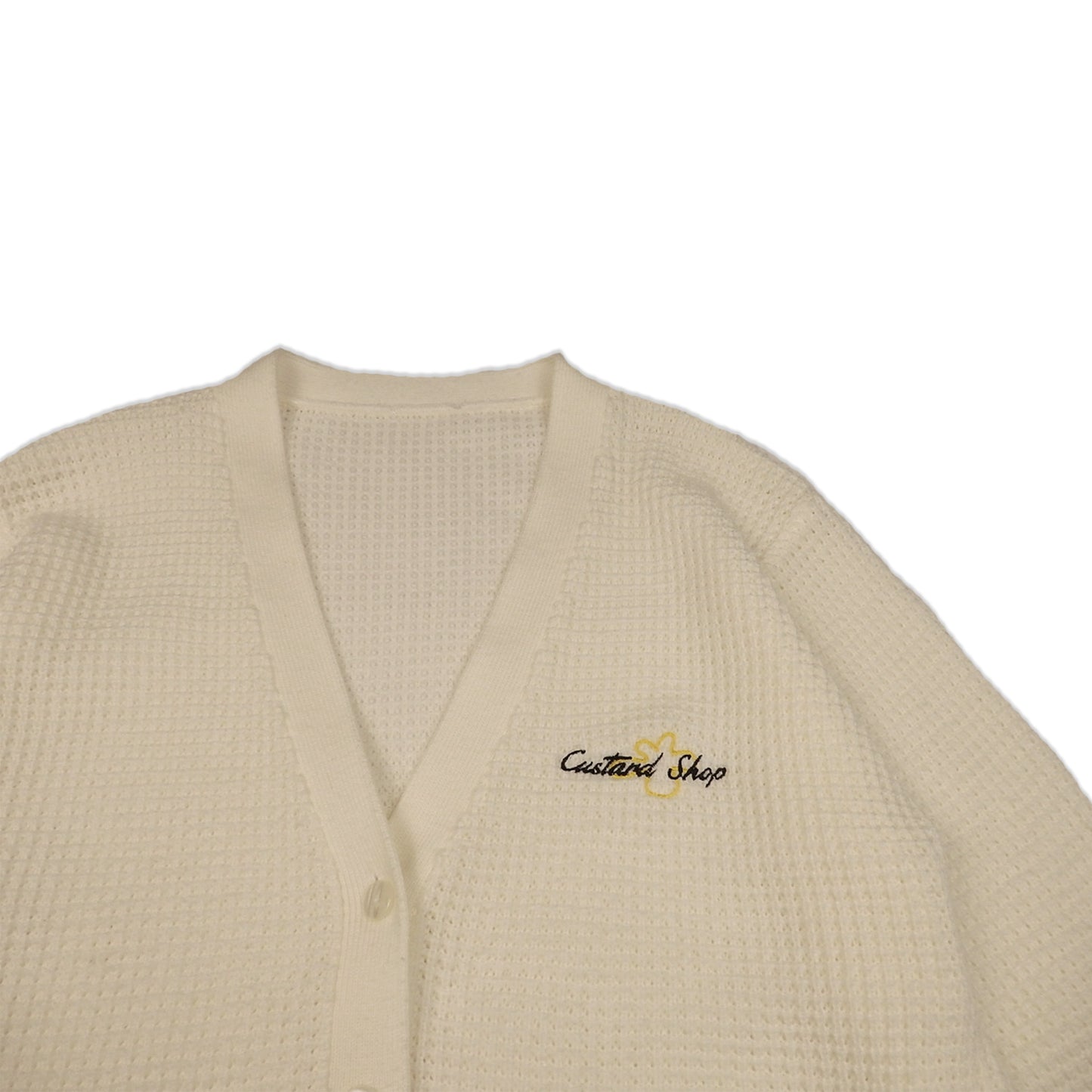 Custard Reclaimed Cream Cardigan | Size Medium