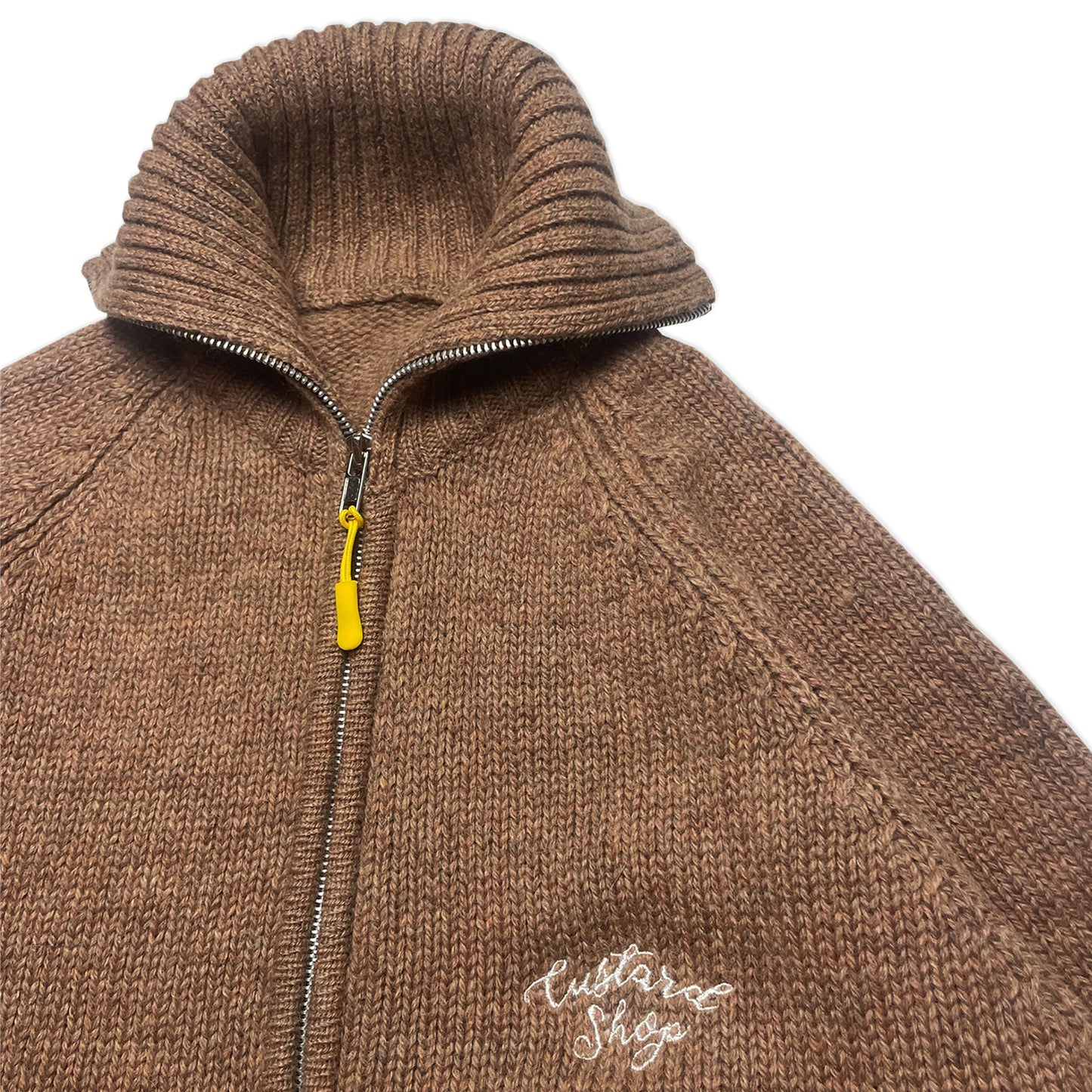 Custard Reclaimed Full-Zip Cardigan | Size Small
