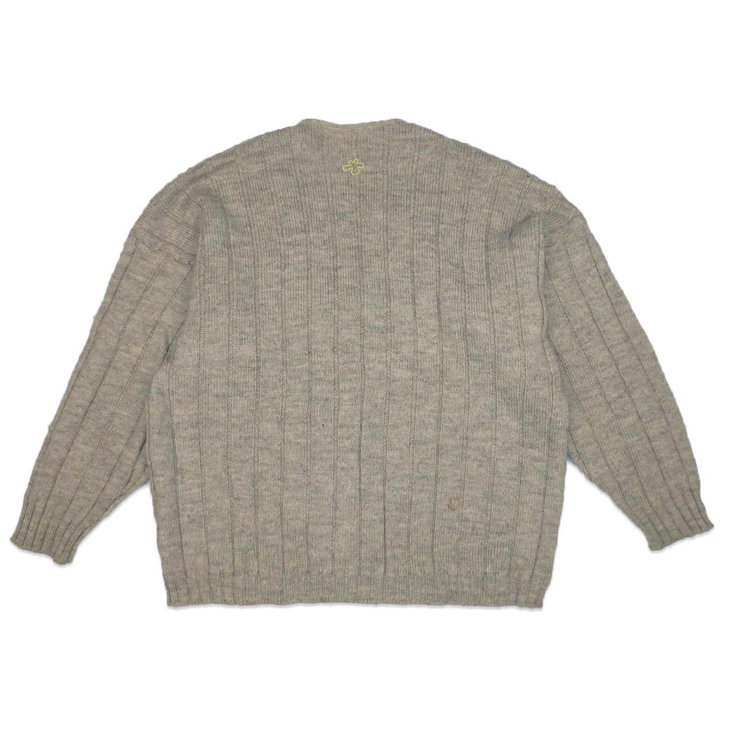 Custard Reclaimed Brown Button Cardigan | Size Large