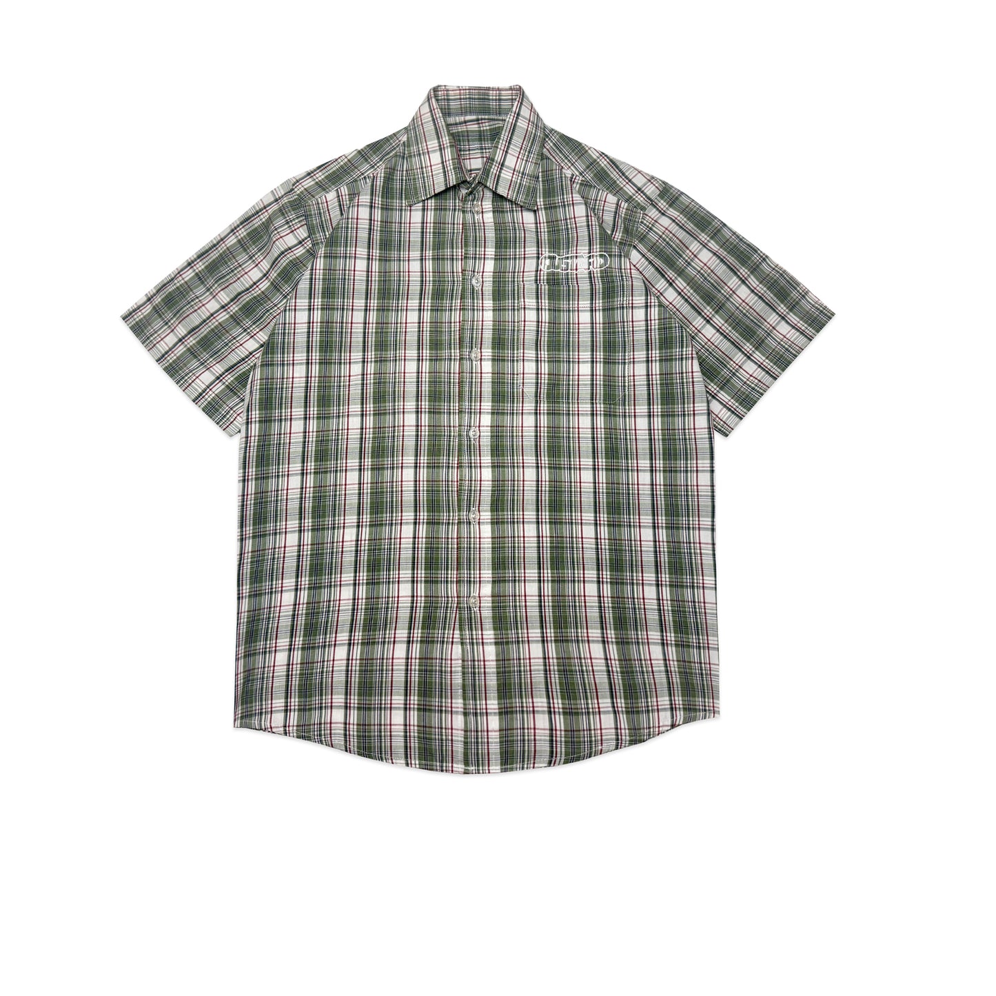 Custard Reclaimed Check Shirt | Size Medium
