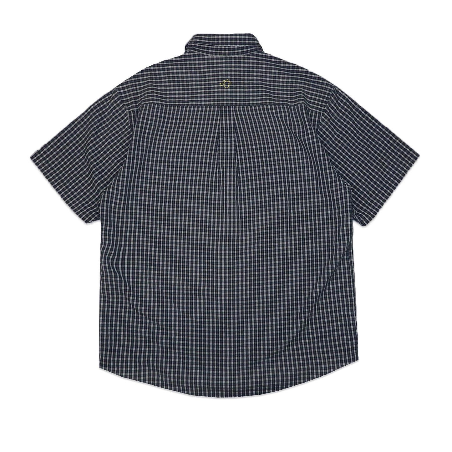 Custard Reclaimed Navy Check Shirt | Size Medium