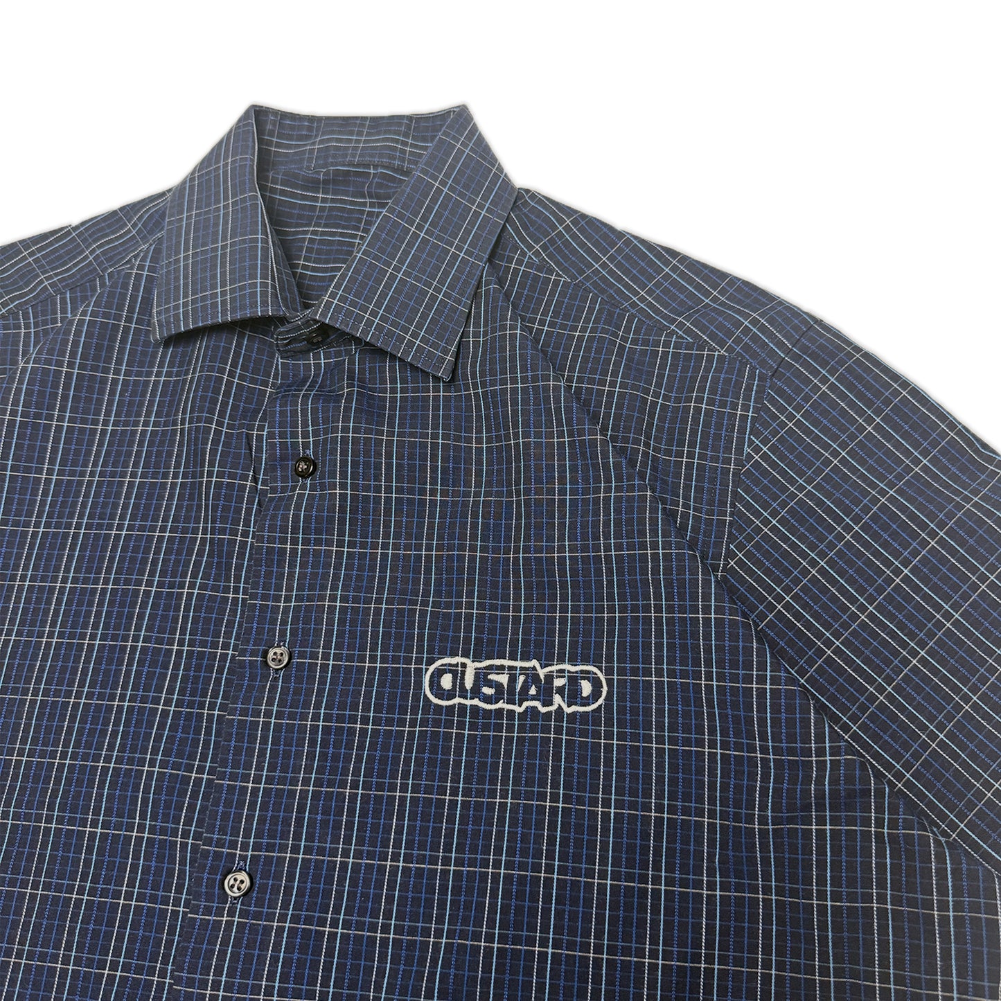 Custard Reclaimed Cheque Shirt | Size Large