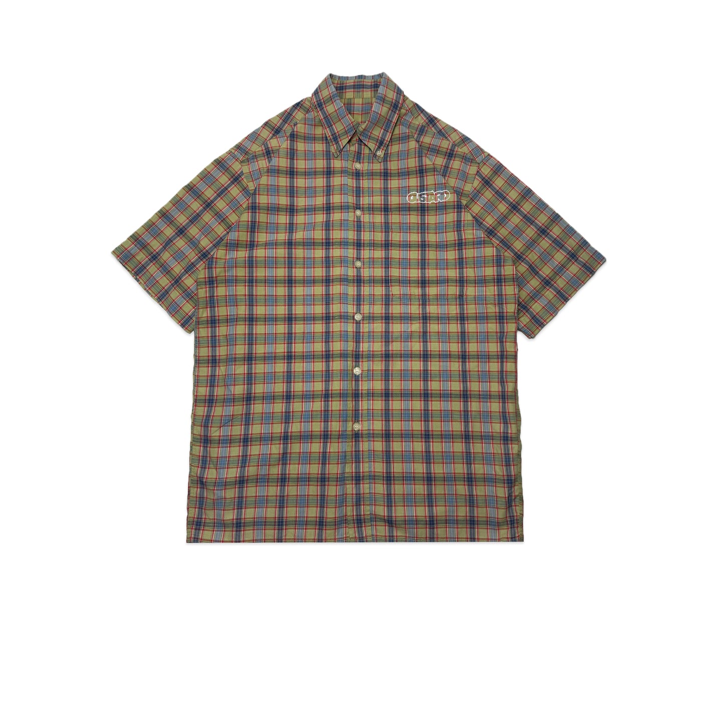 Custard Reclaimed Cheque Shirt | Size Medium