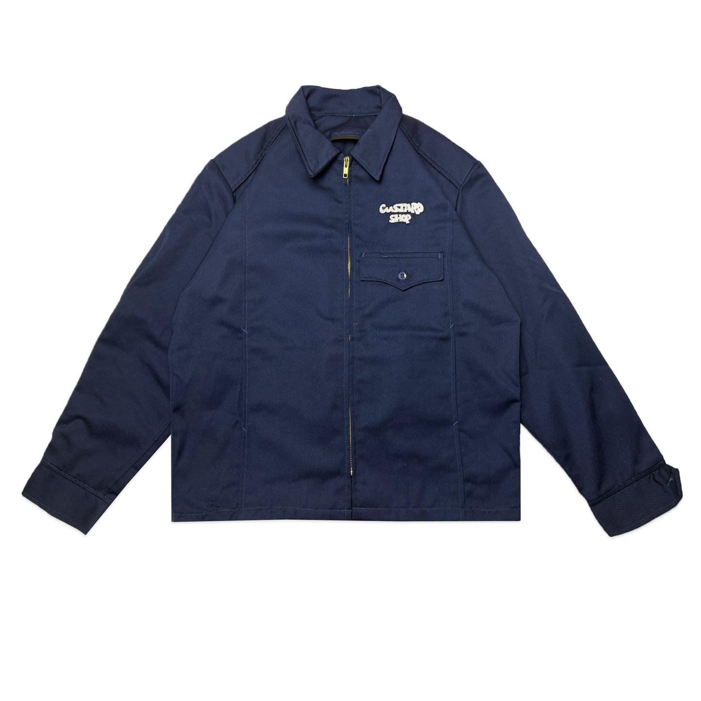 Custard Reclaimed Zip-up Jacket | Size Medium