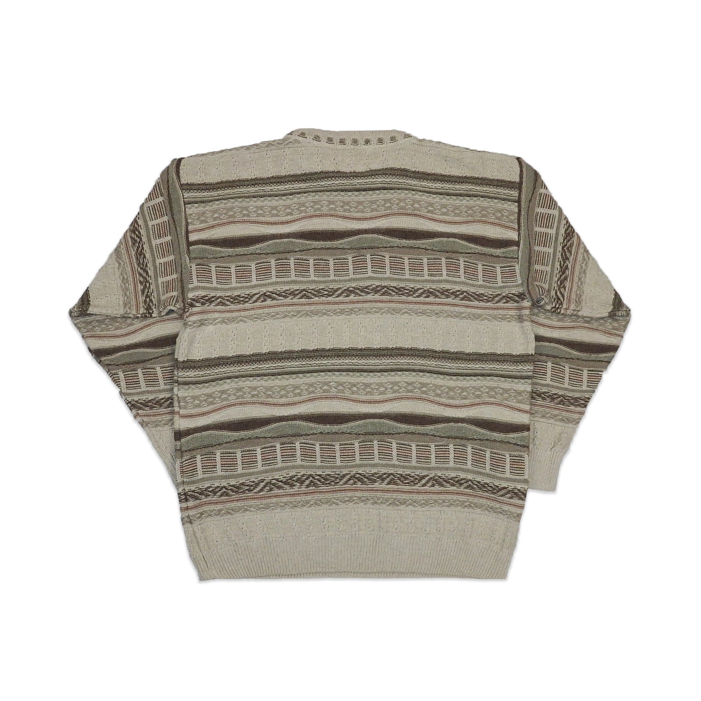 Custard Reclaimed Coogi Jumper | Size Medium