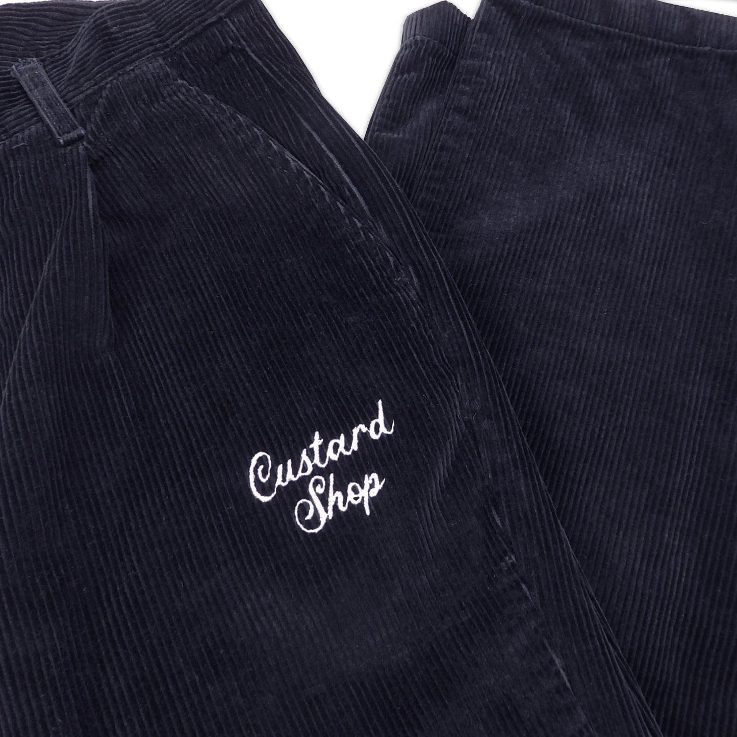 Custard Reclaimed Navy Corduroy Trousers | Size 32" x 29"