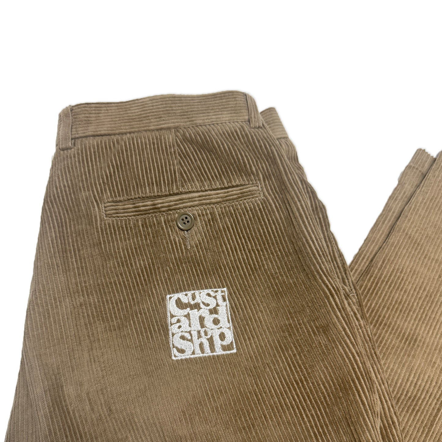 Custard Reclaimed Corduroy Trousers | Size 32”x31”