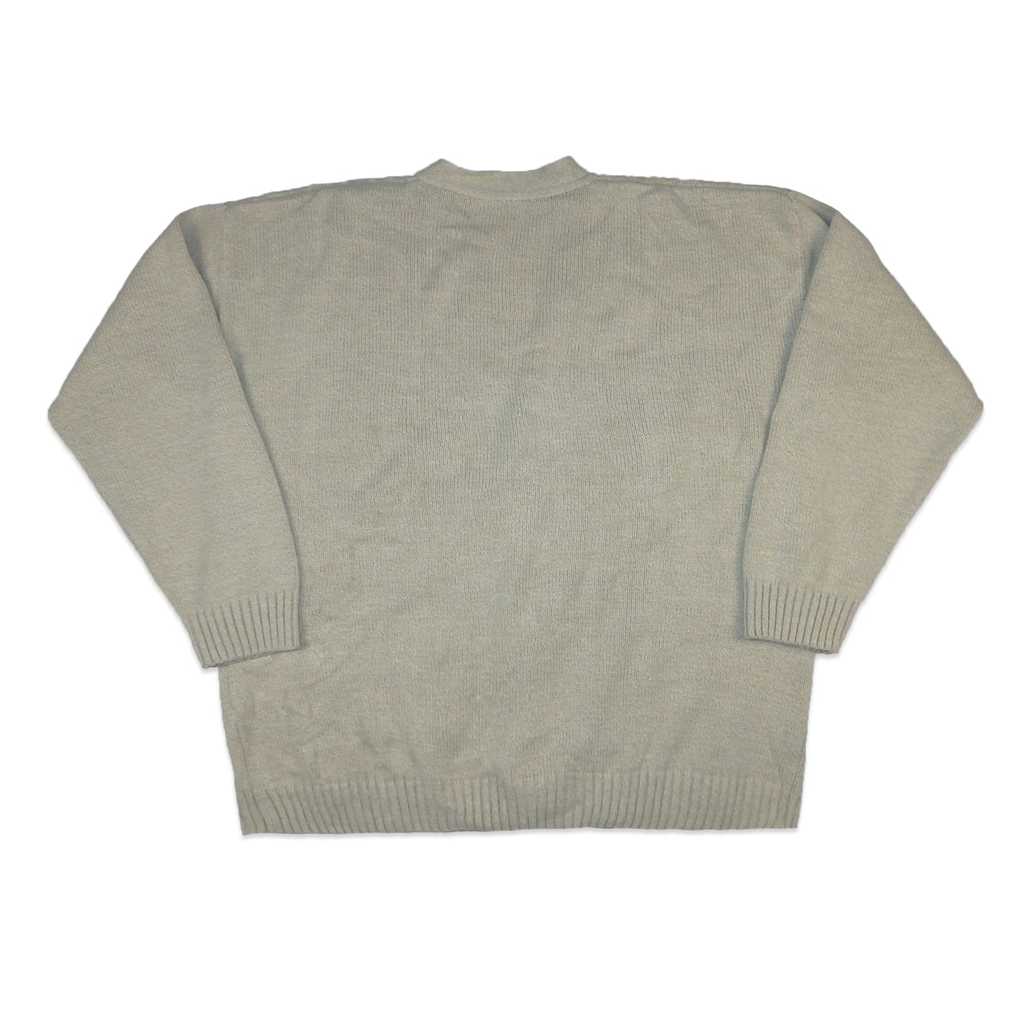 Custard Reclaimed Cream Pattern Cardigan | Size Large