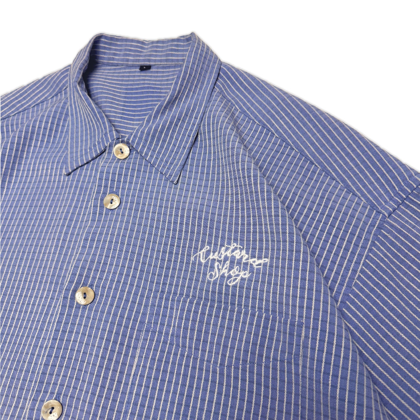 Custard Reclaimed Crop Shirt | Size Large