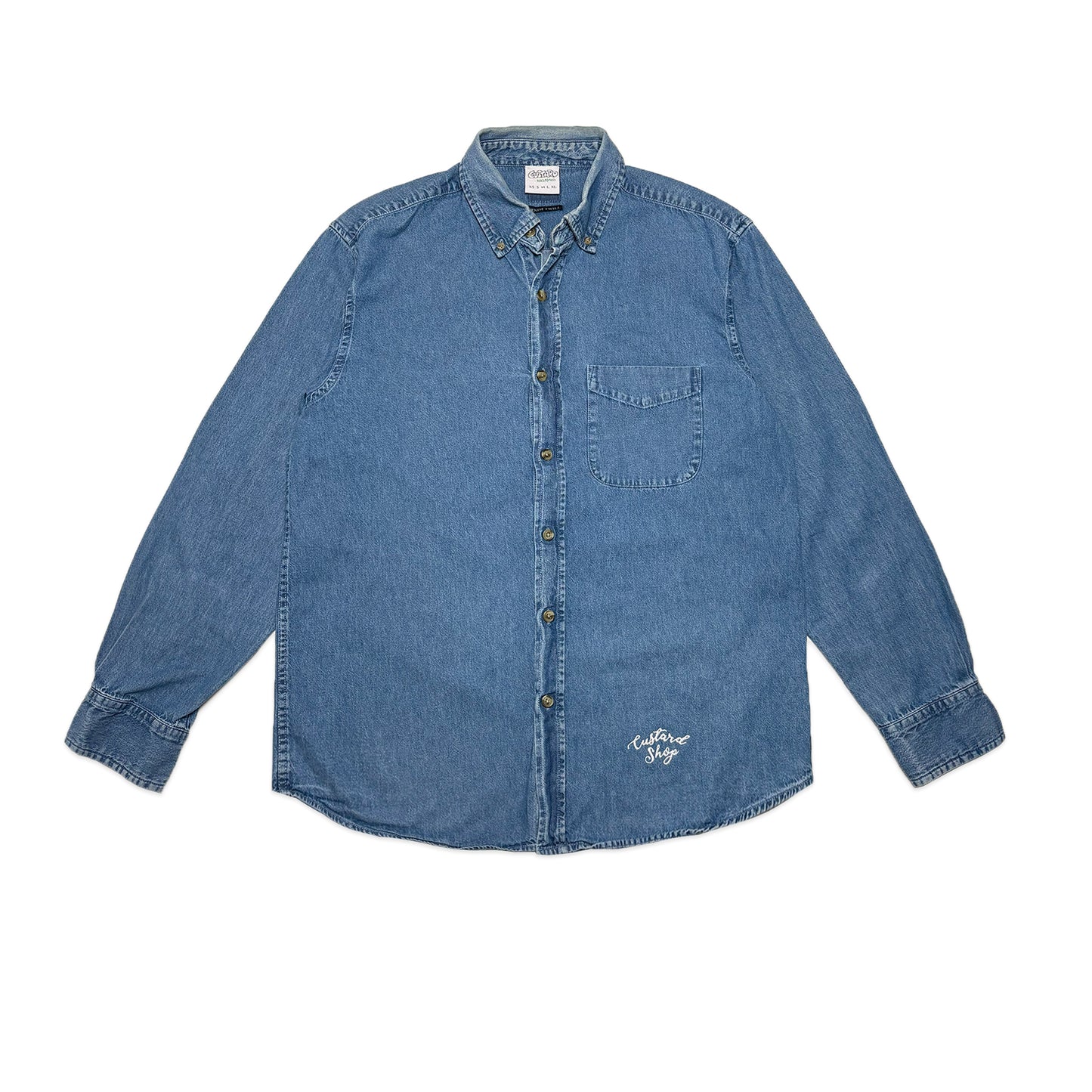 Custard Reclaimed Denim Shirt | Size Medium