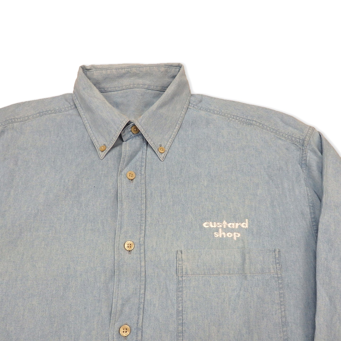 Custard Reclaimed Denim Shirt | Size Medium