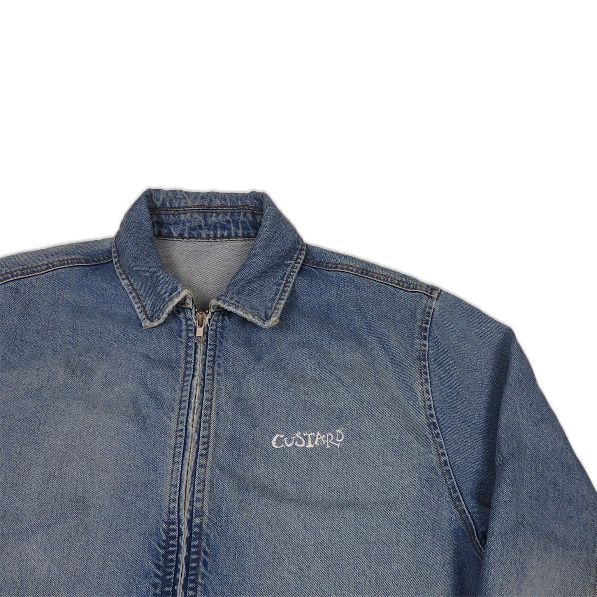 Custard Reclaimed Denim Jacket | Size Large