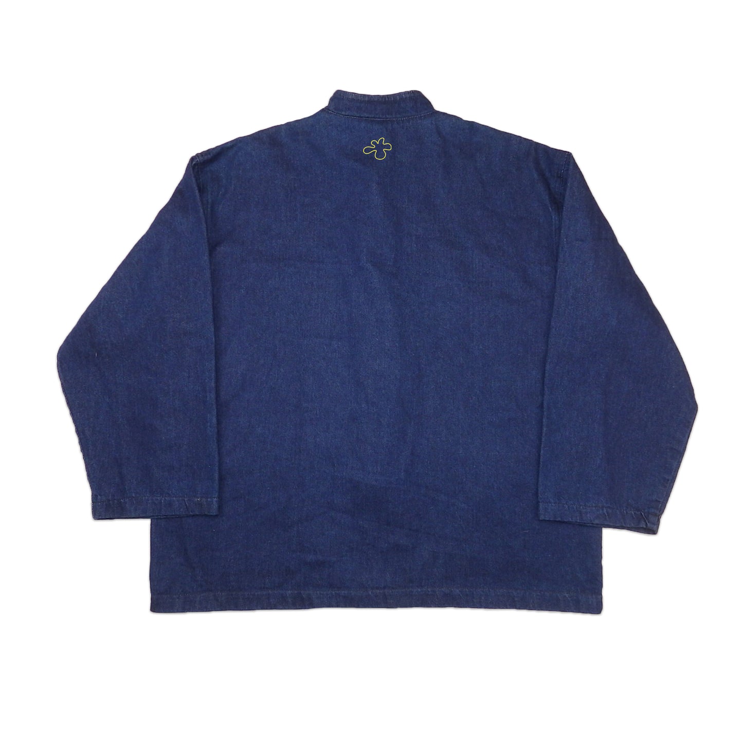 Custard Reclaimed Denim Mandarin Collar | Size M/L