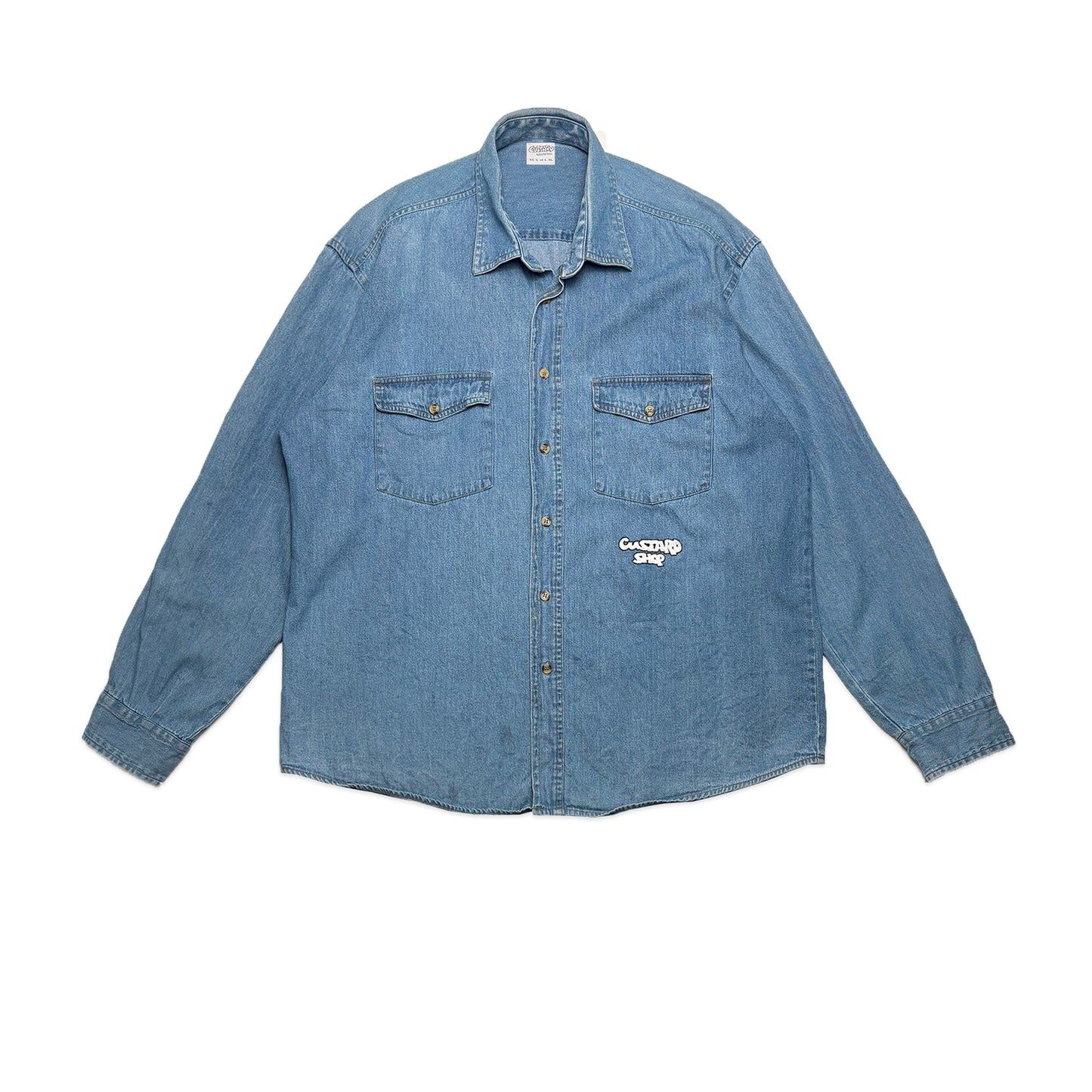 Custard Reclaimed Denim Shirt | Size Large