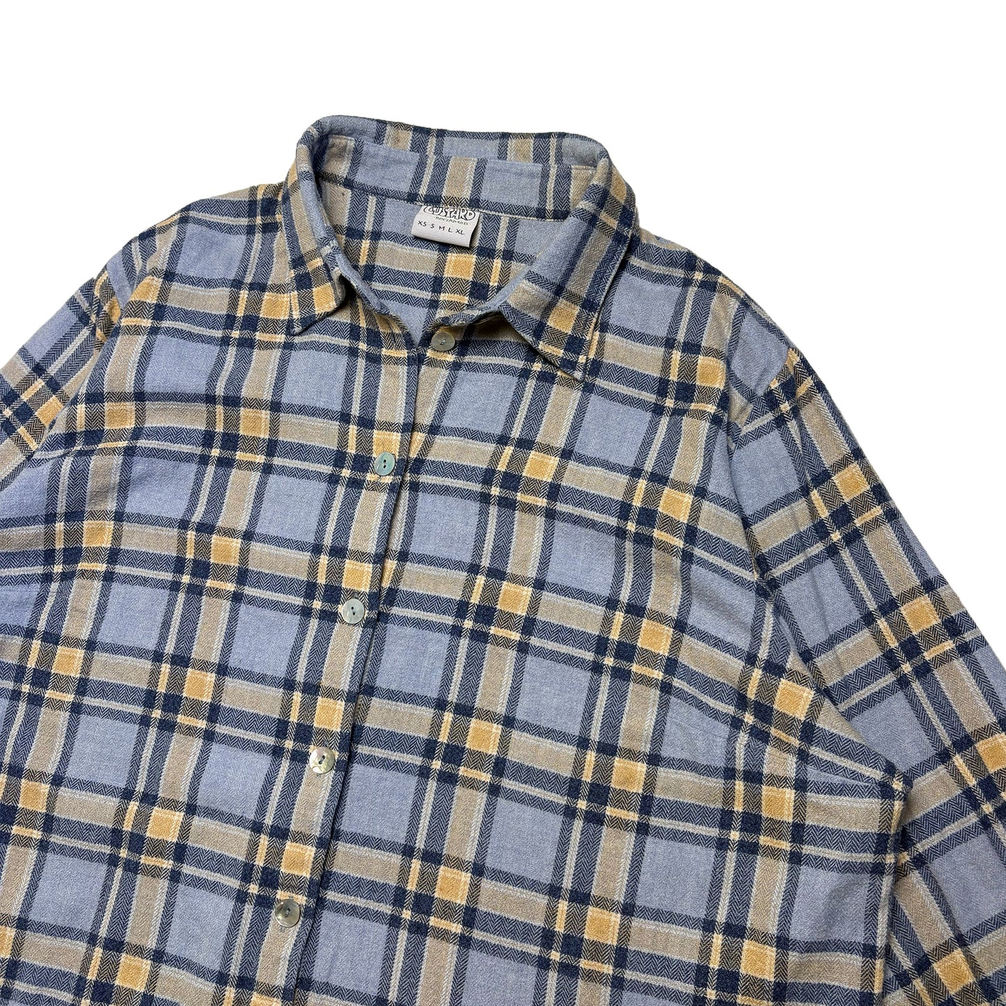 Custard Reclaimed Flannel Shirt | Size Small