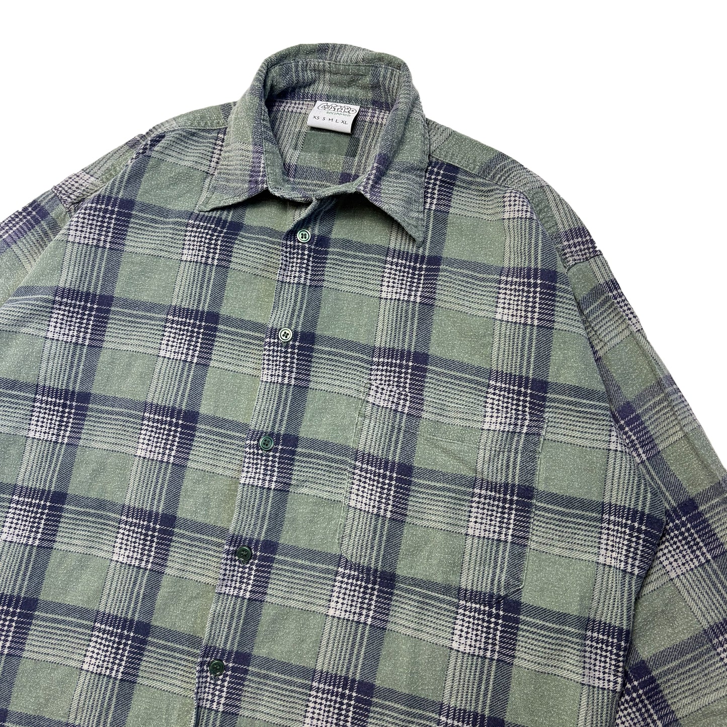 Custard Reclaimed Flannel Shirt | Size Medium